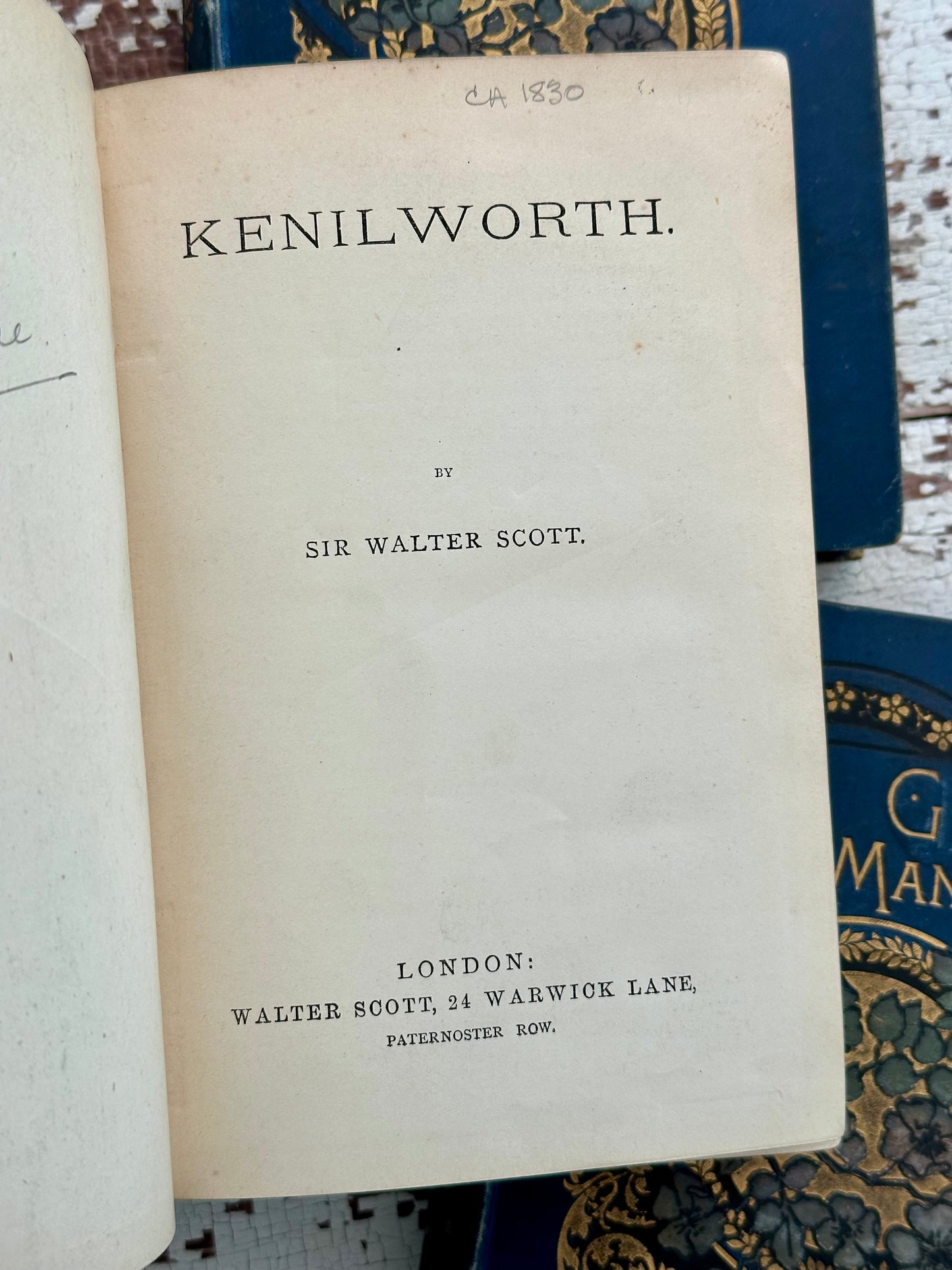 Antique Sir Walter Scott Book Set