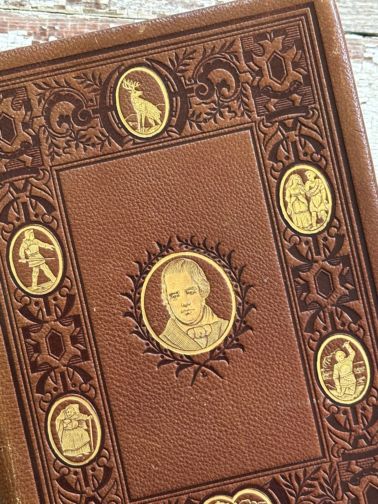 Rare-The Poetical Works of Sir Walter Scott with Hidden Fore-edge Painting