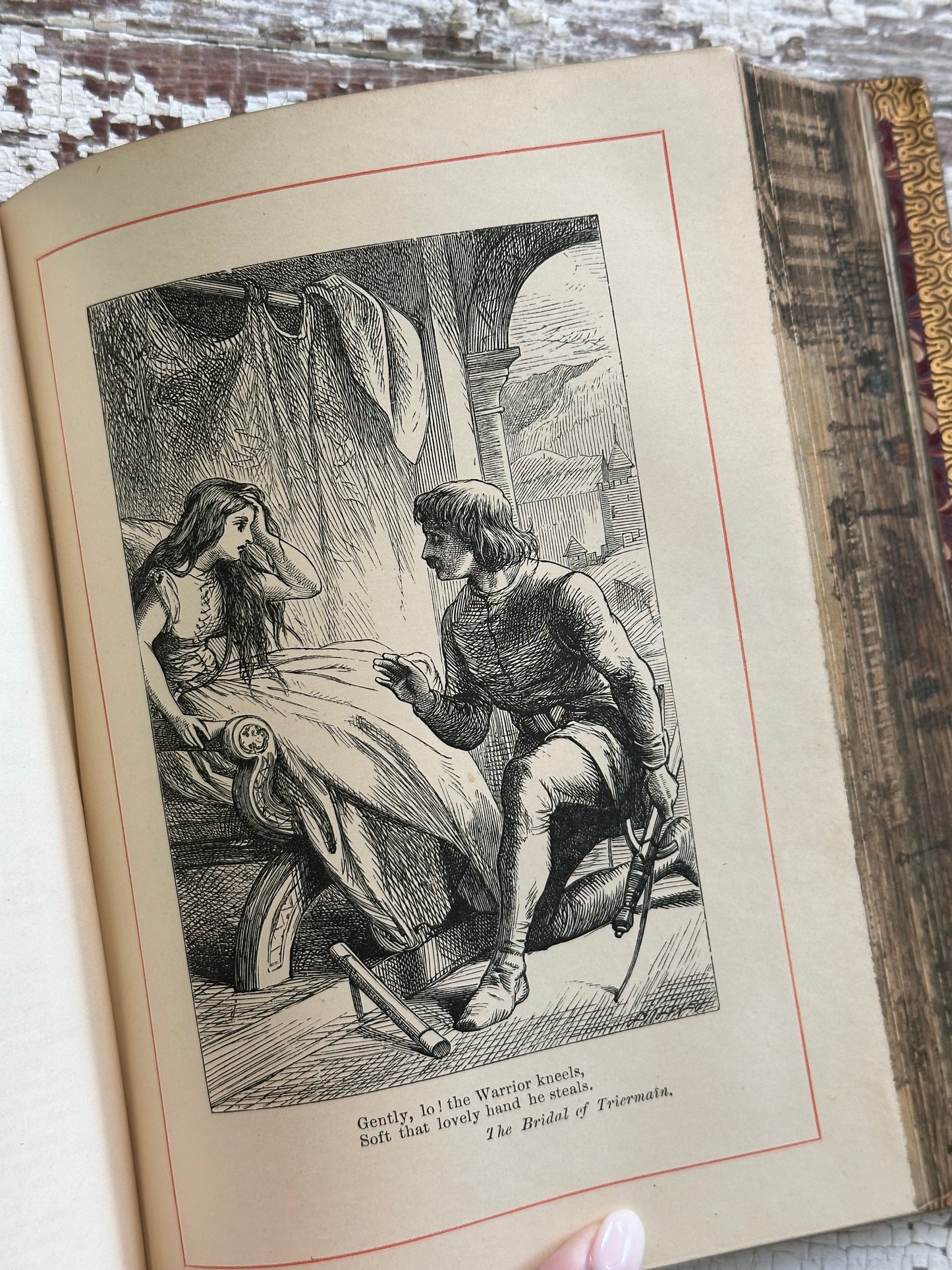 Rare-The Poetical Works of Sir Walter Scott with Hidden Fore-edge Painting
