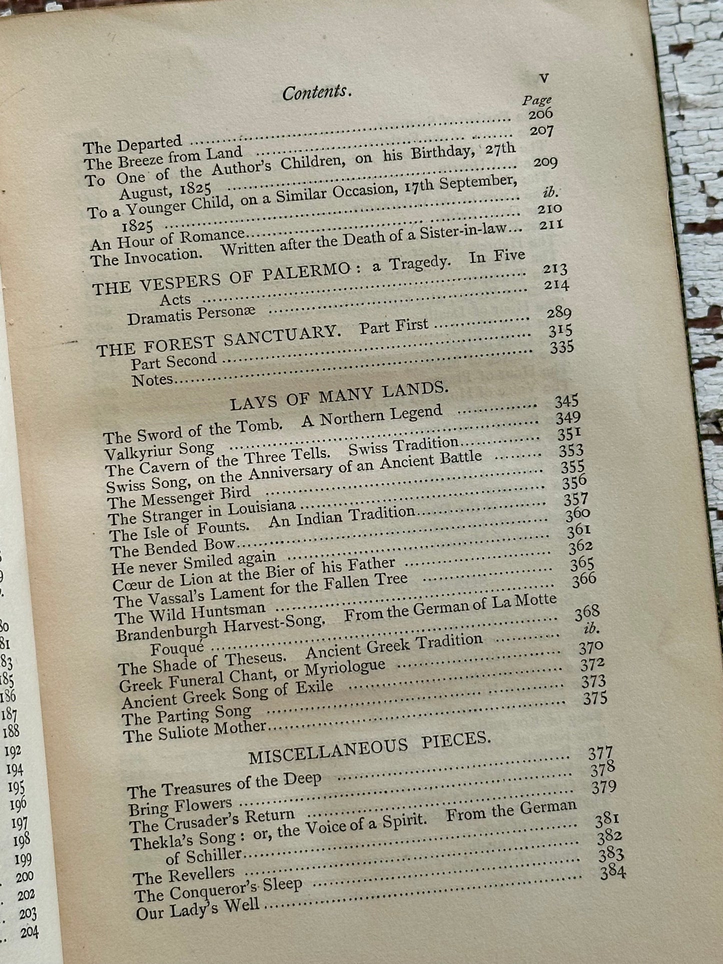 Rare Antique Poems of Mrs. Hemans with Hidden Fore-edge Painting