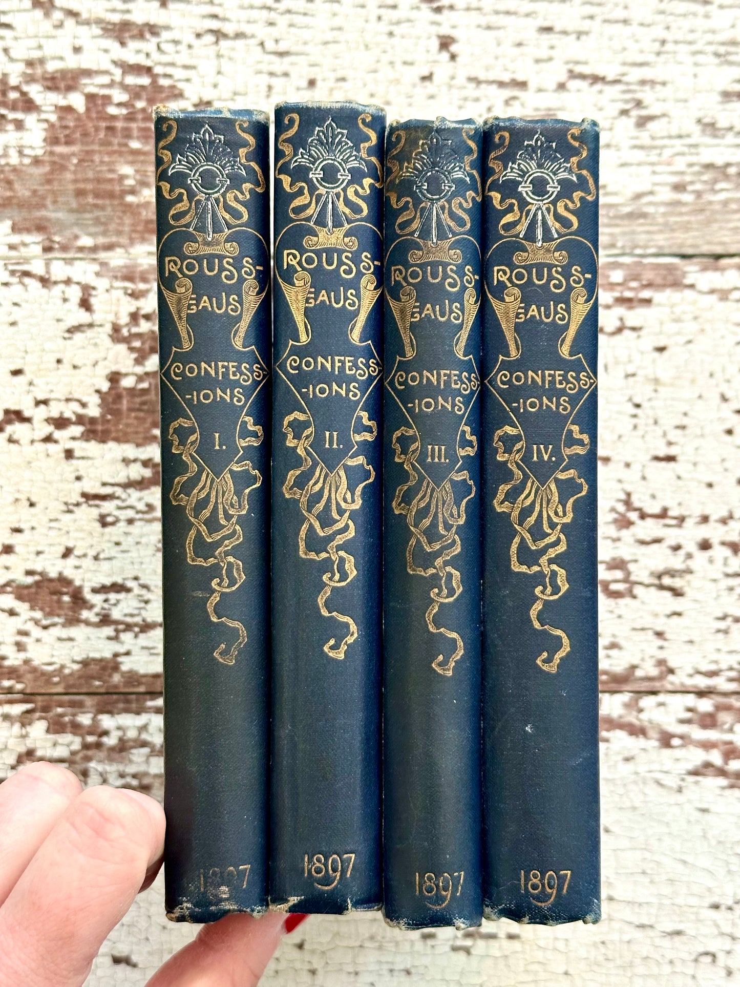 Rare-1897 The Confessions of Rousseau Set