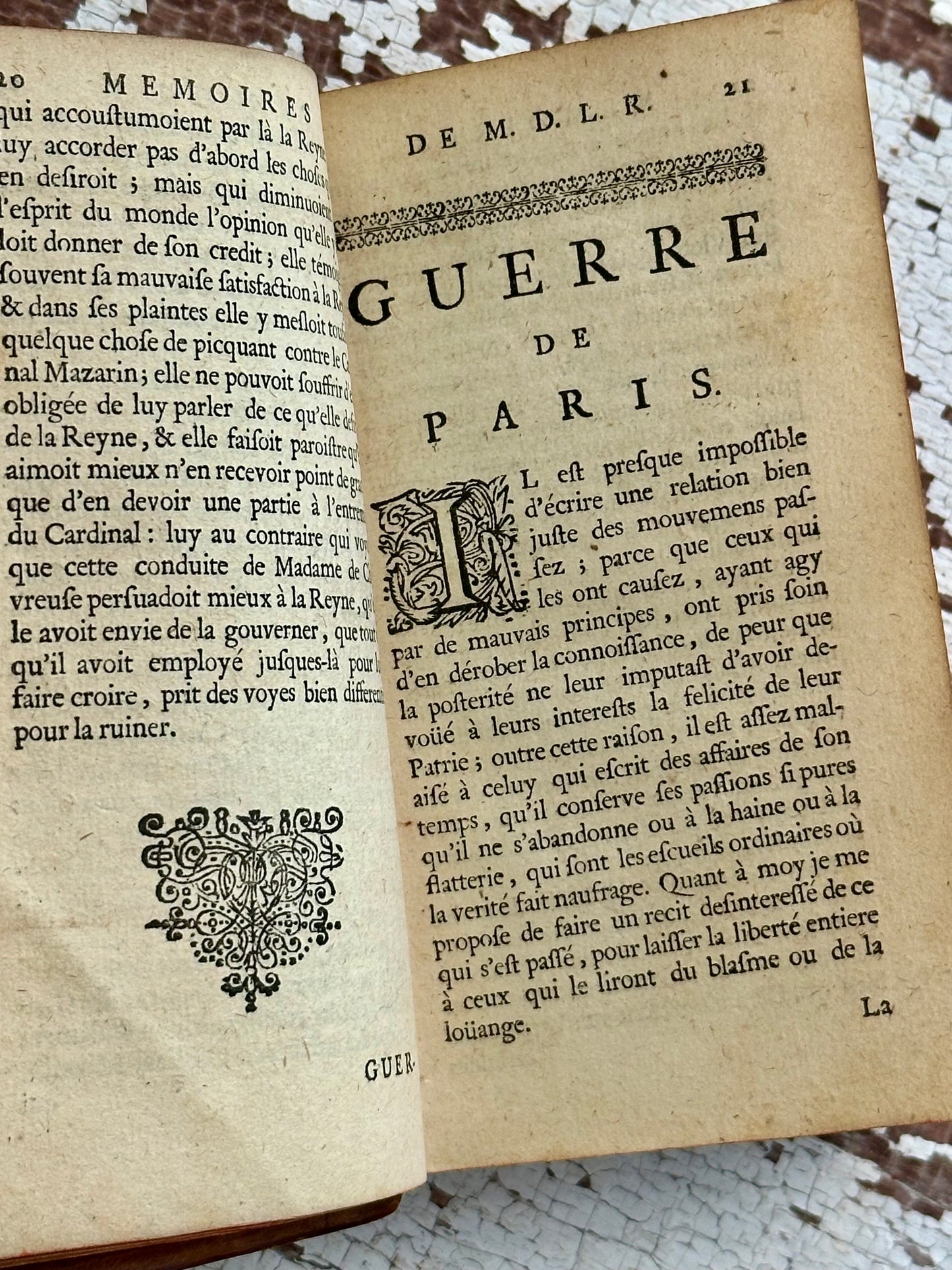 1664 Memoirs Of Francois De La Rochefoucauld or Prince De Marcillac
