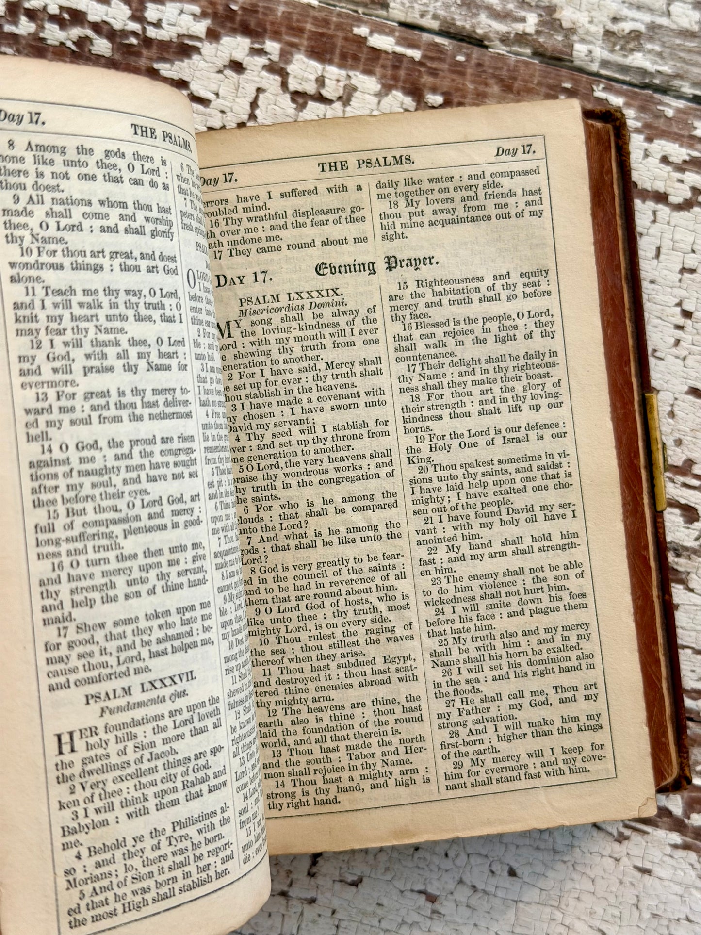 1854 Book of Common Prayer with Gauffered Edge & Brass Hardware