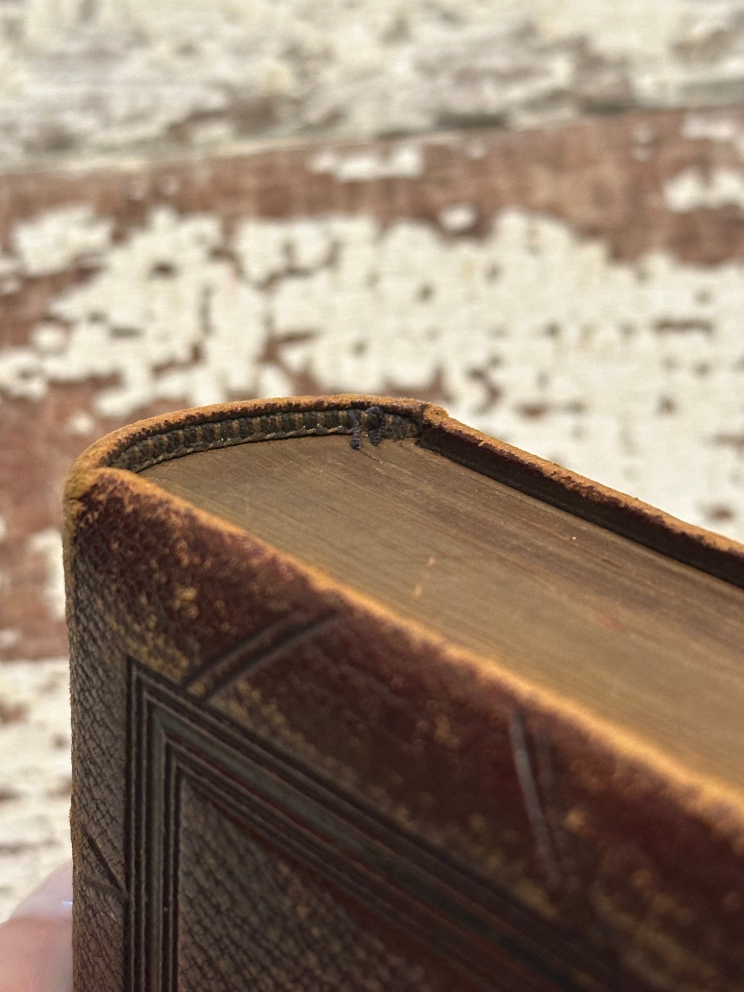 Antique Leather Book of Common Prayer- with clasp