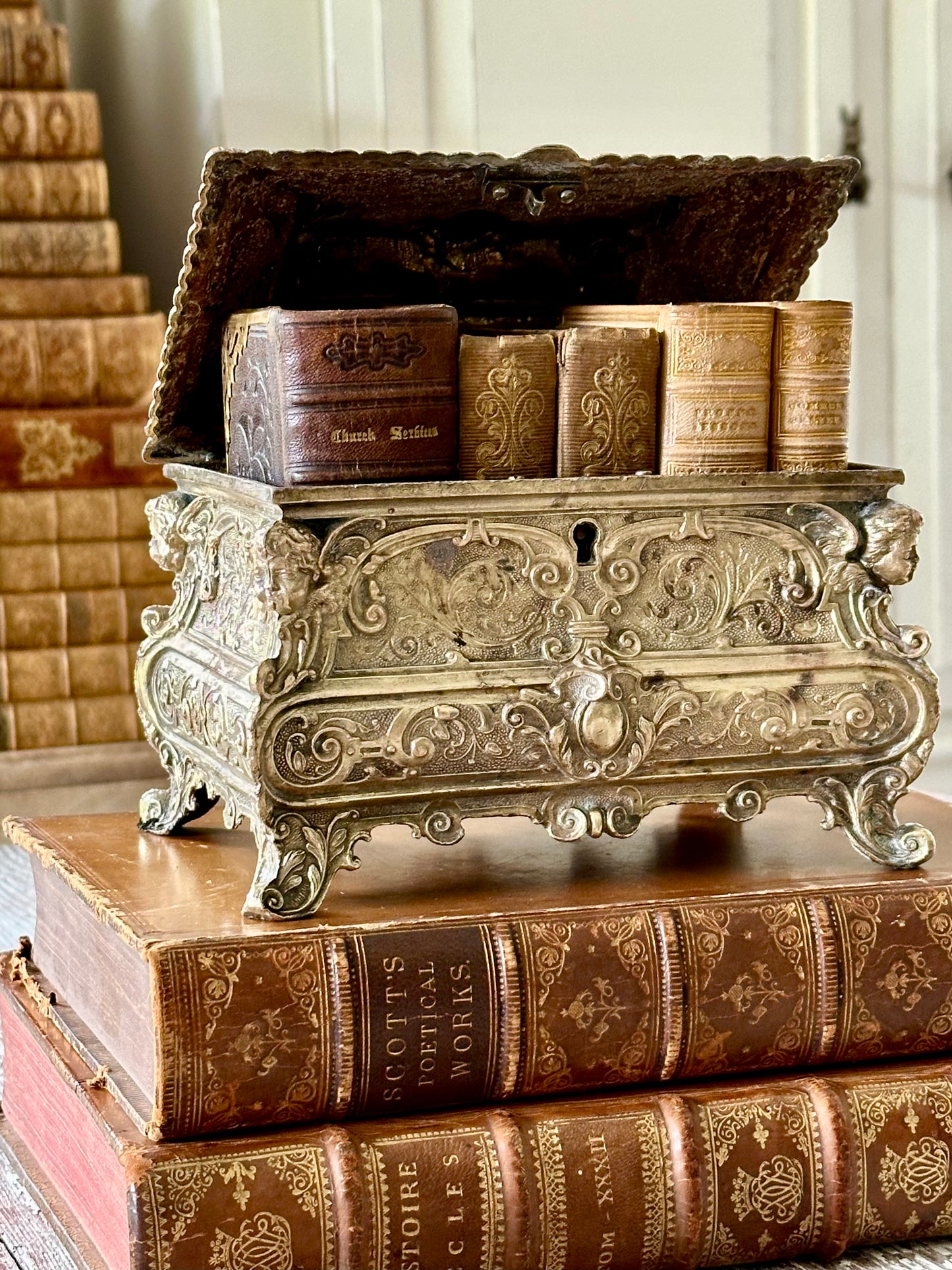 Antique 19th Century Louis XV Style Casket or Jewelry Box