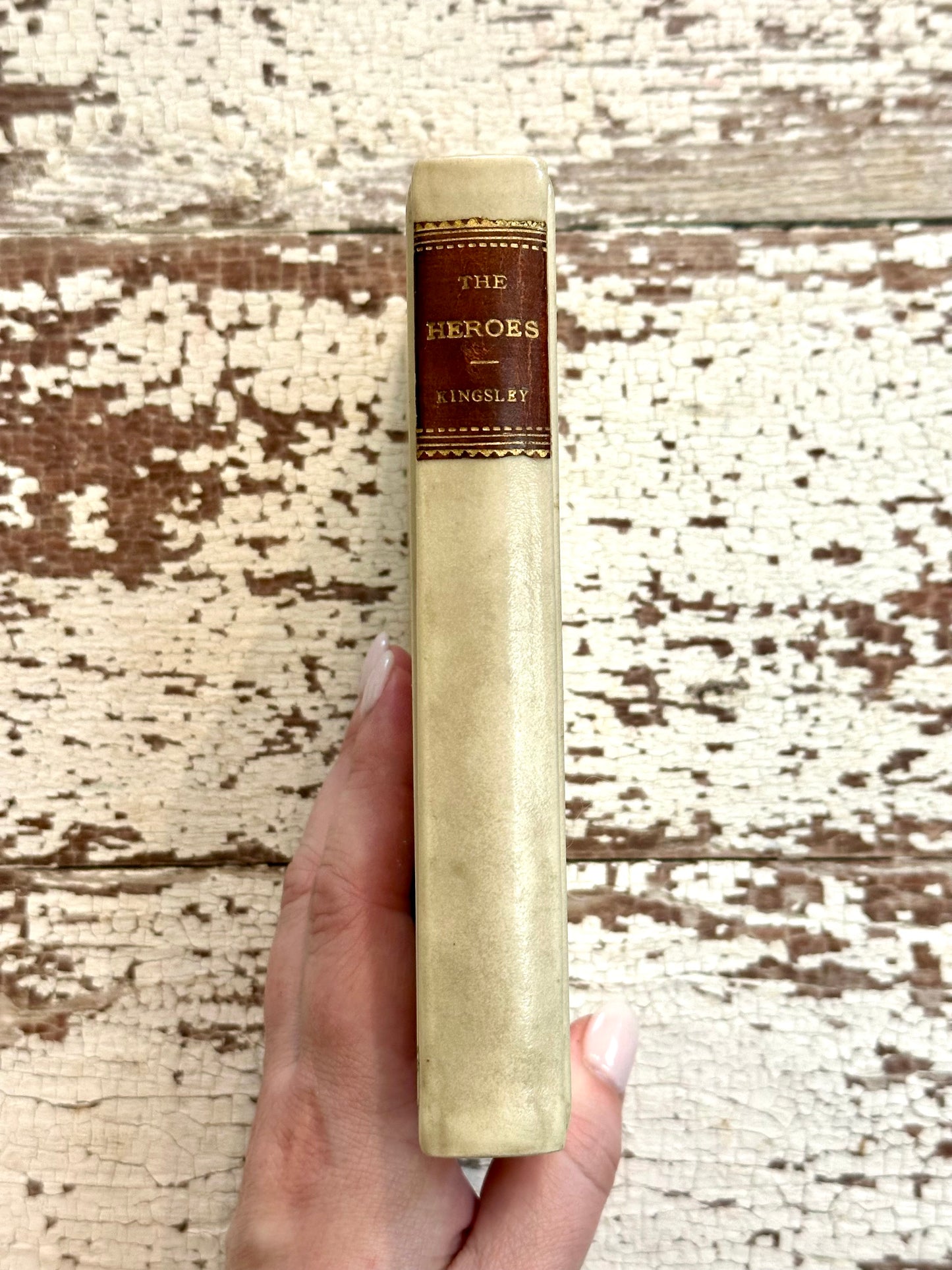 1901 The Heroes or Greek Fairy Tales- Full Vellum Prized Binding