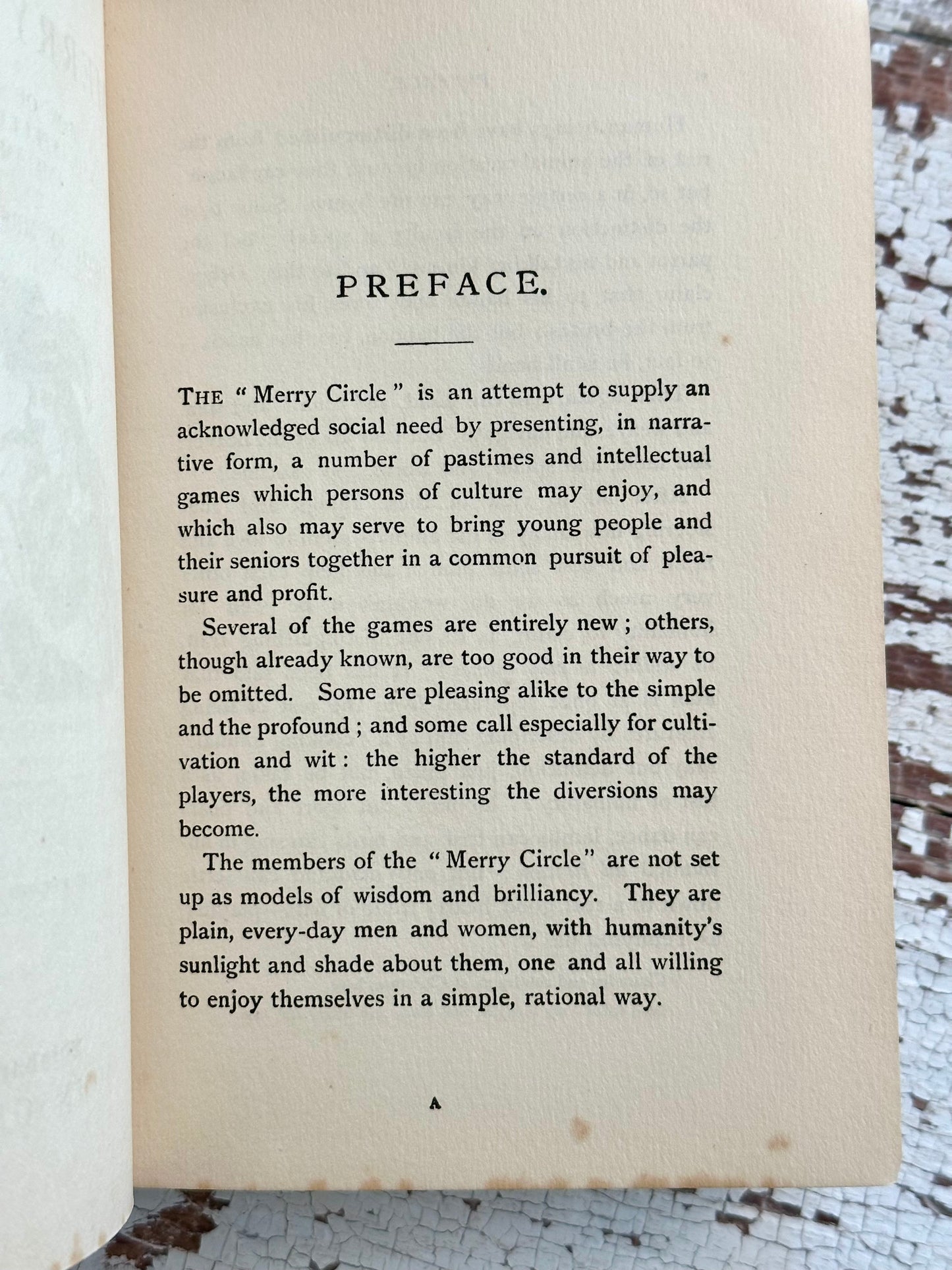 The Merry Circle- A Book of Intellectual Games & Amusements