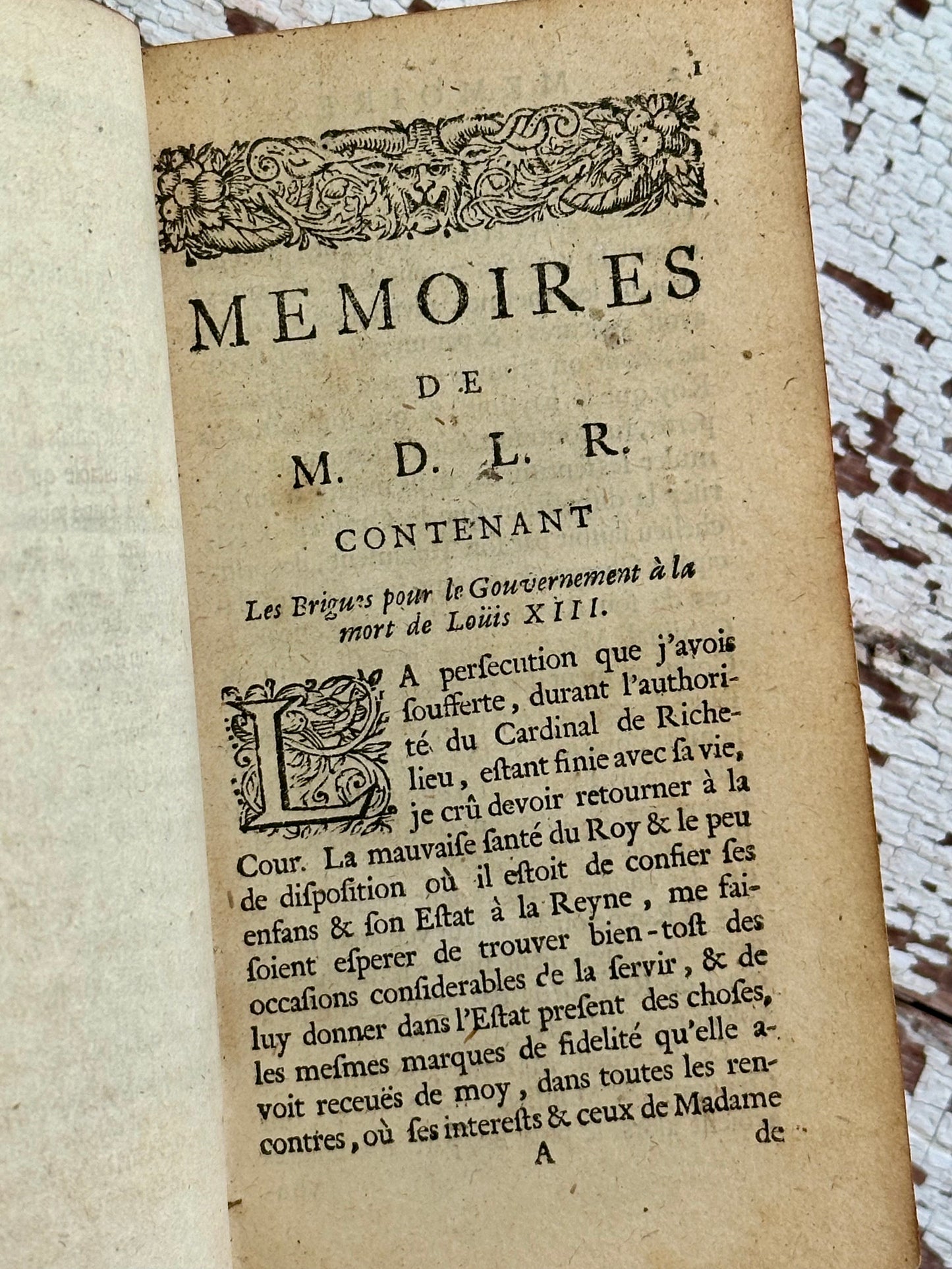 1664 Memoirs Of Francois De La Rochefoucauld or Prince De Marcillac
