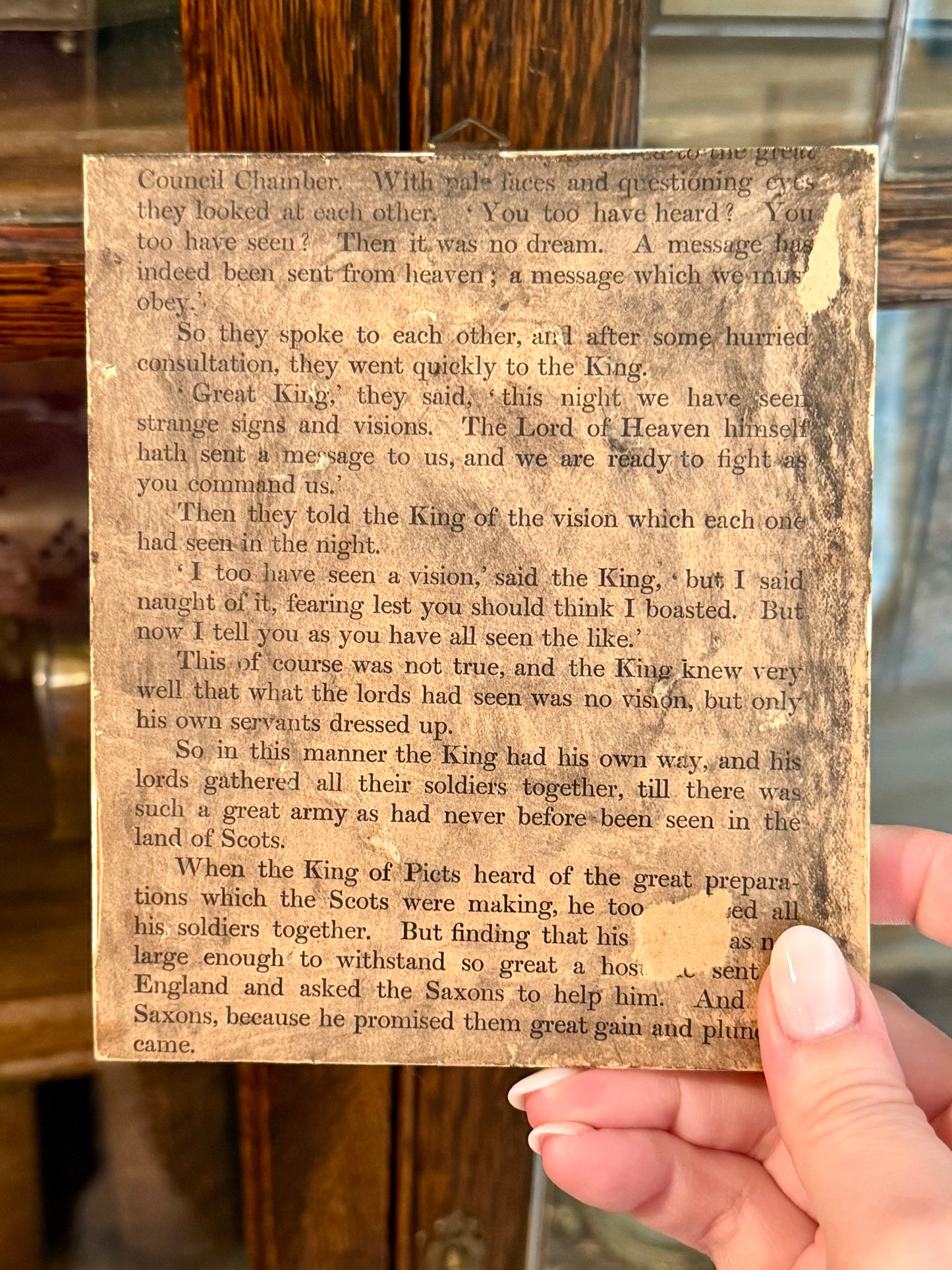 Antique Miniature Portrait in Bone Frame