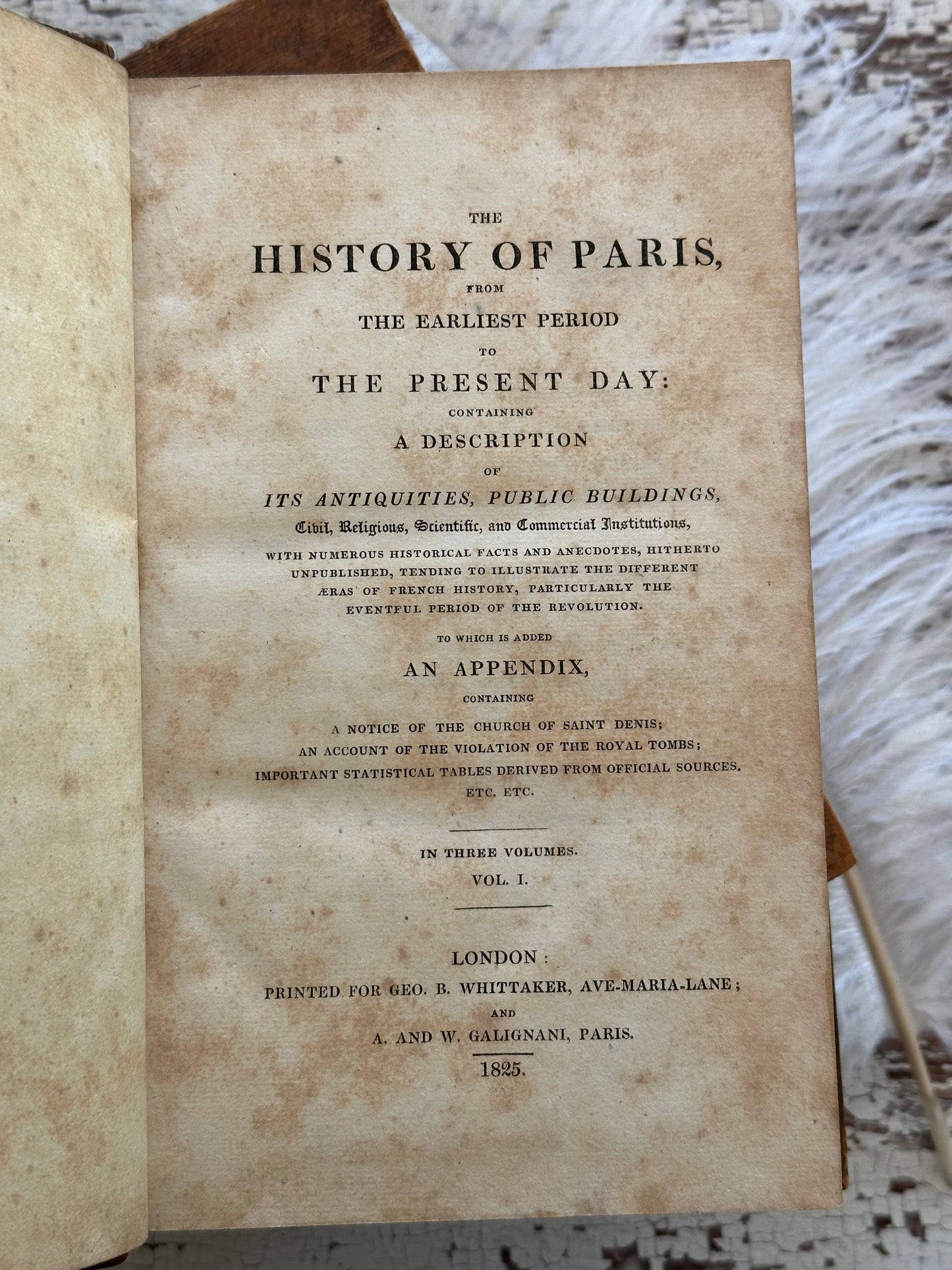 1825 The History of Paris Book Set