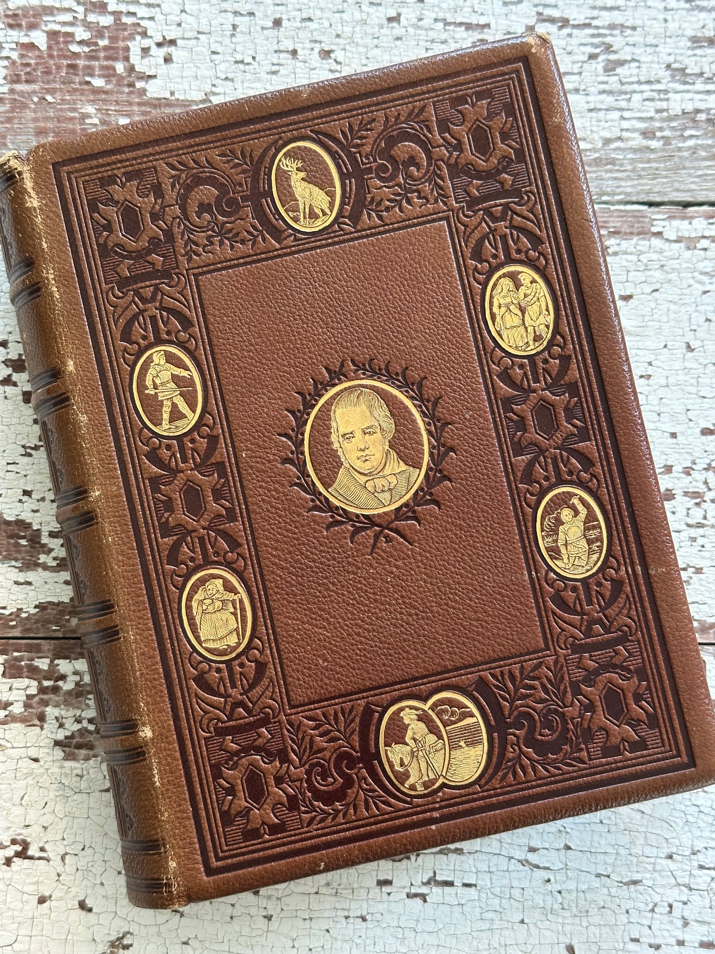 Rare-The Poetical Works of Sir Walter Scott with Hidden Fore-edge Painting