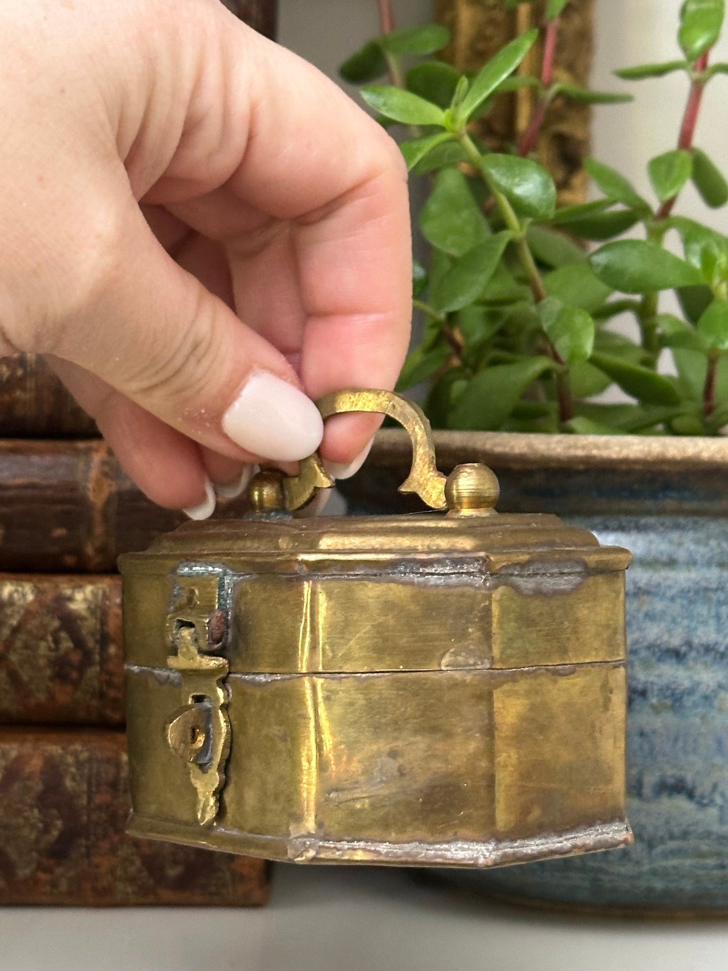 Small Brass Trinket Box