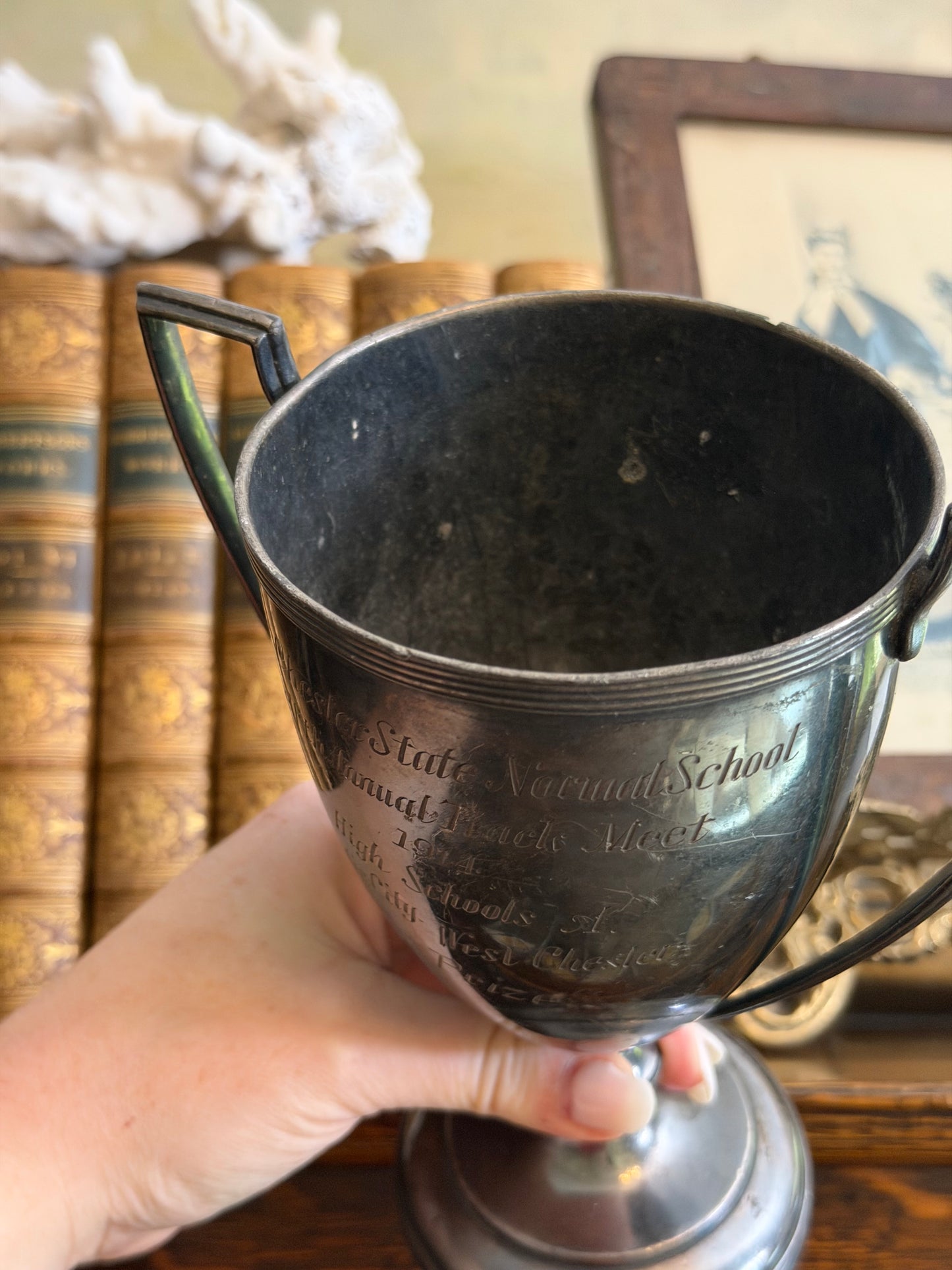 1914 Silver Track Meet Trophy