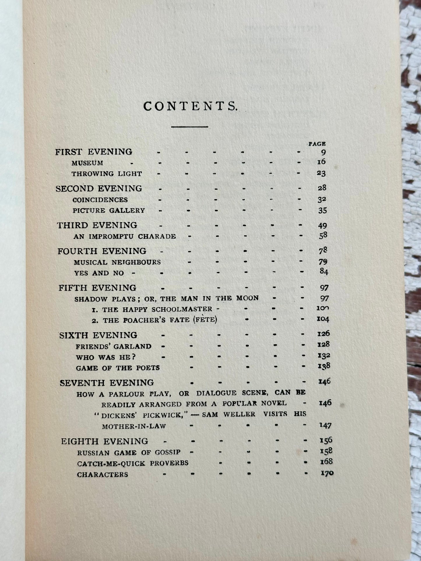 The Merry Circle- A Book of Intellectual Games & Amusements