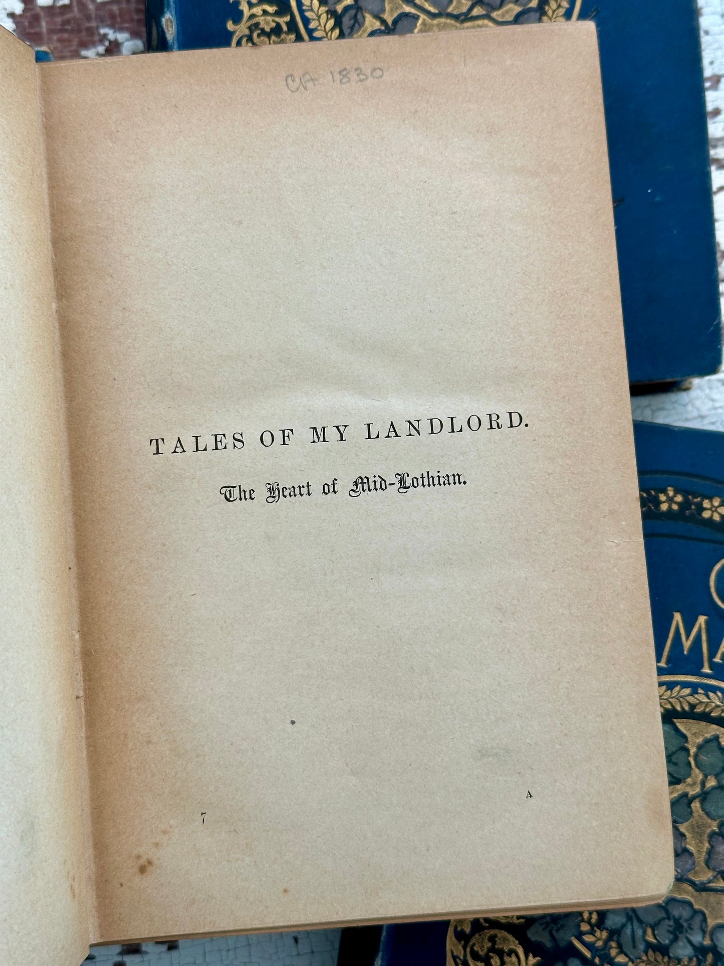 Antique Sir Walter Scott Book Set