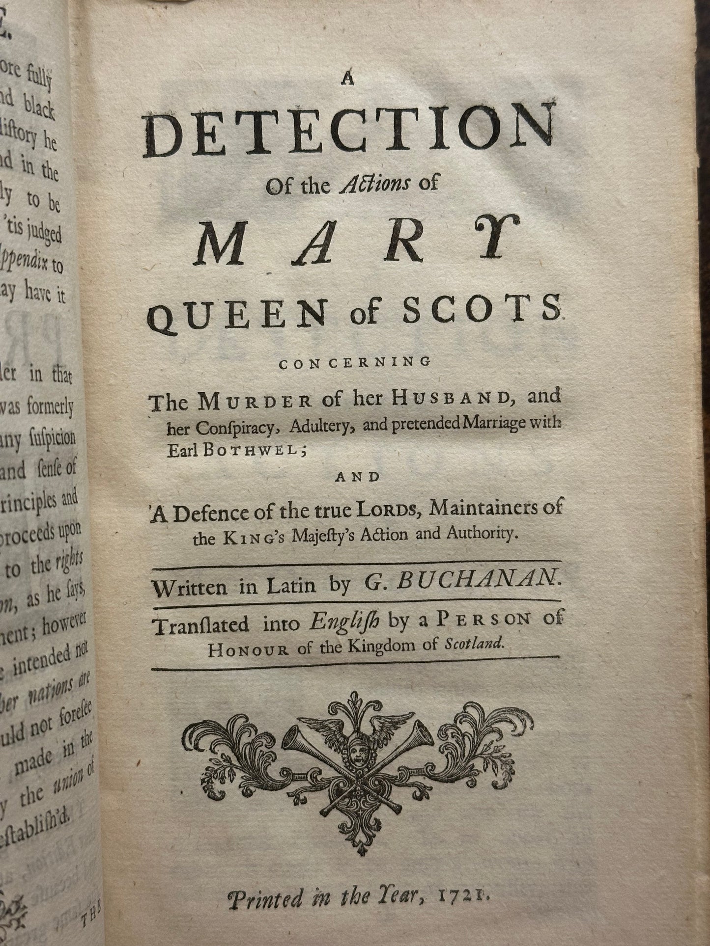 Very Rare-1733 Buchanan’s History of Scotland Book Set