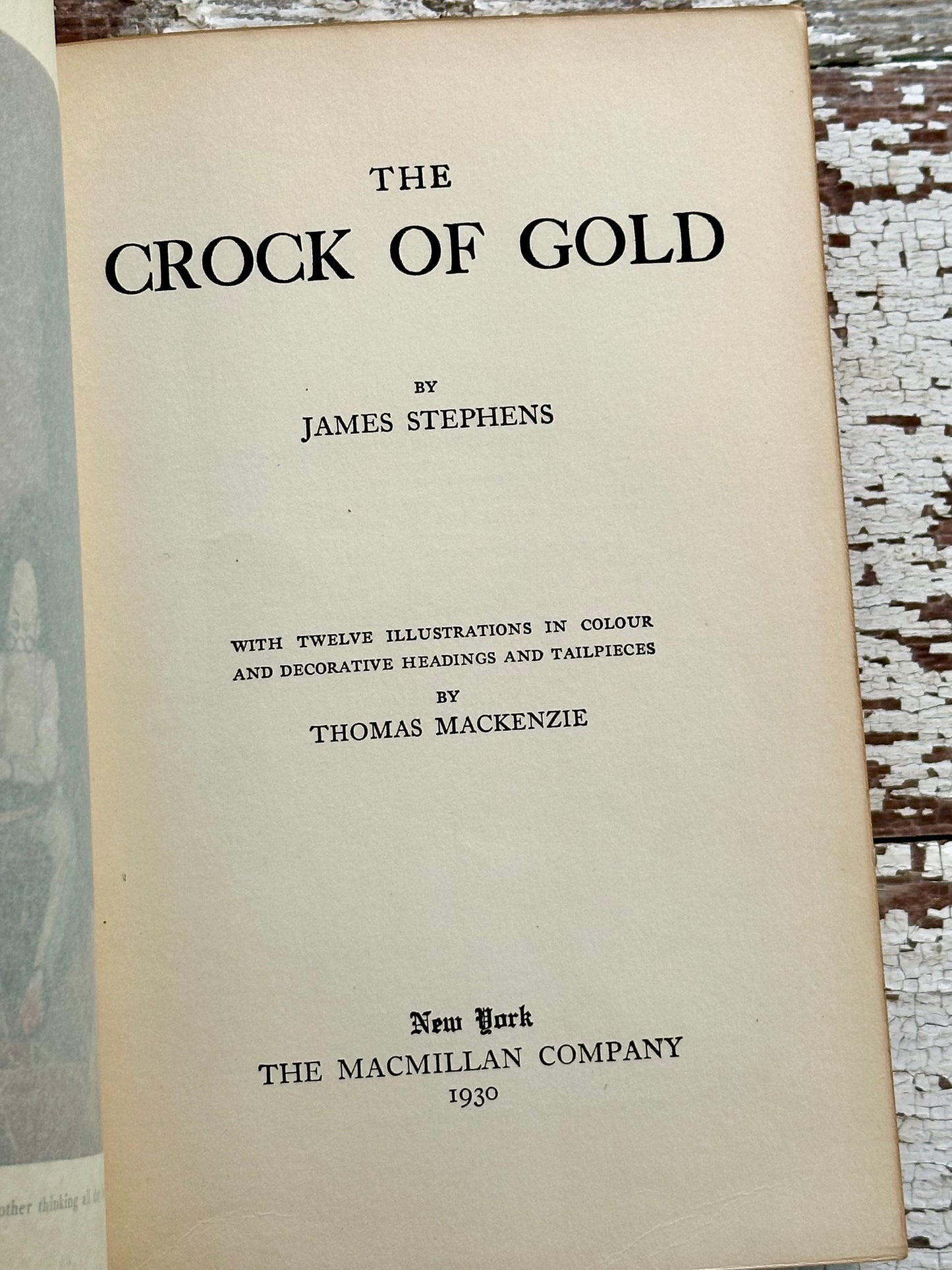 1930 The Crock of Gold by James Stephens- Rivière Binding