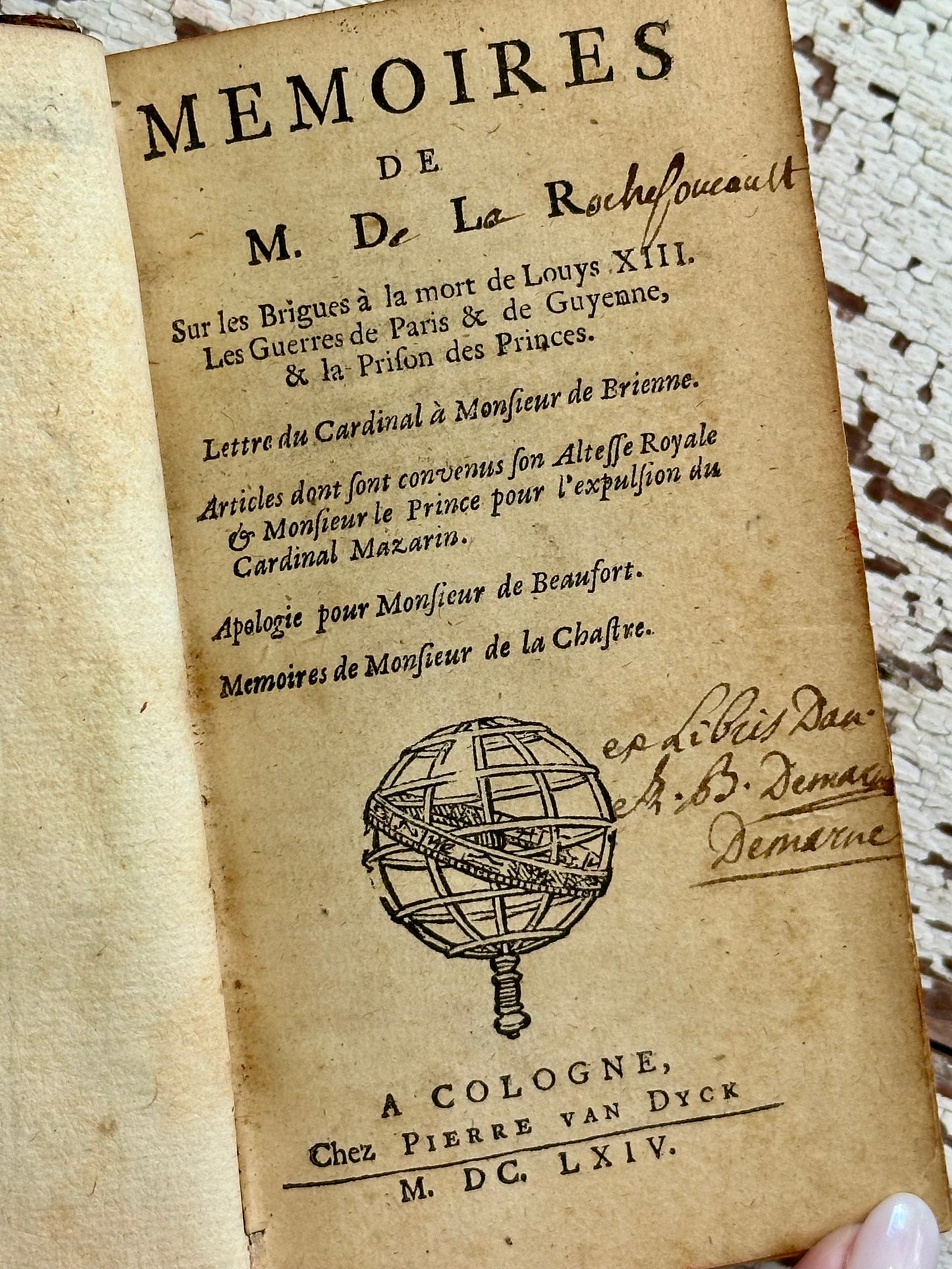 1664 Memoirs Of Francois De La Rochefoucauld or Prince De Marcillac