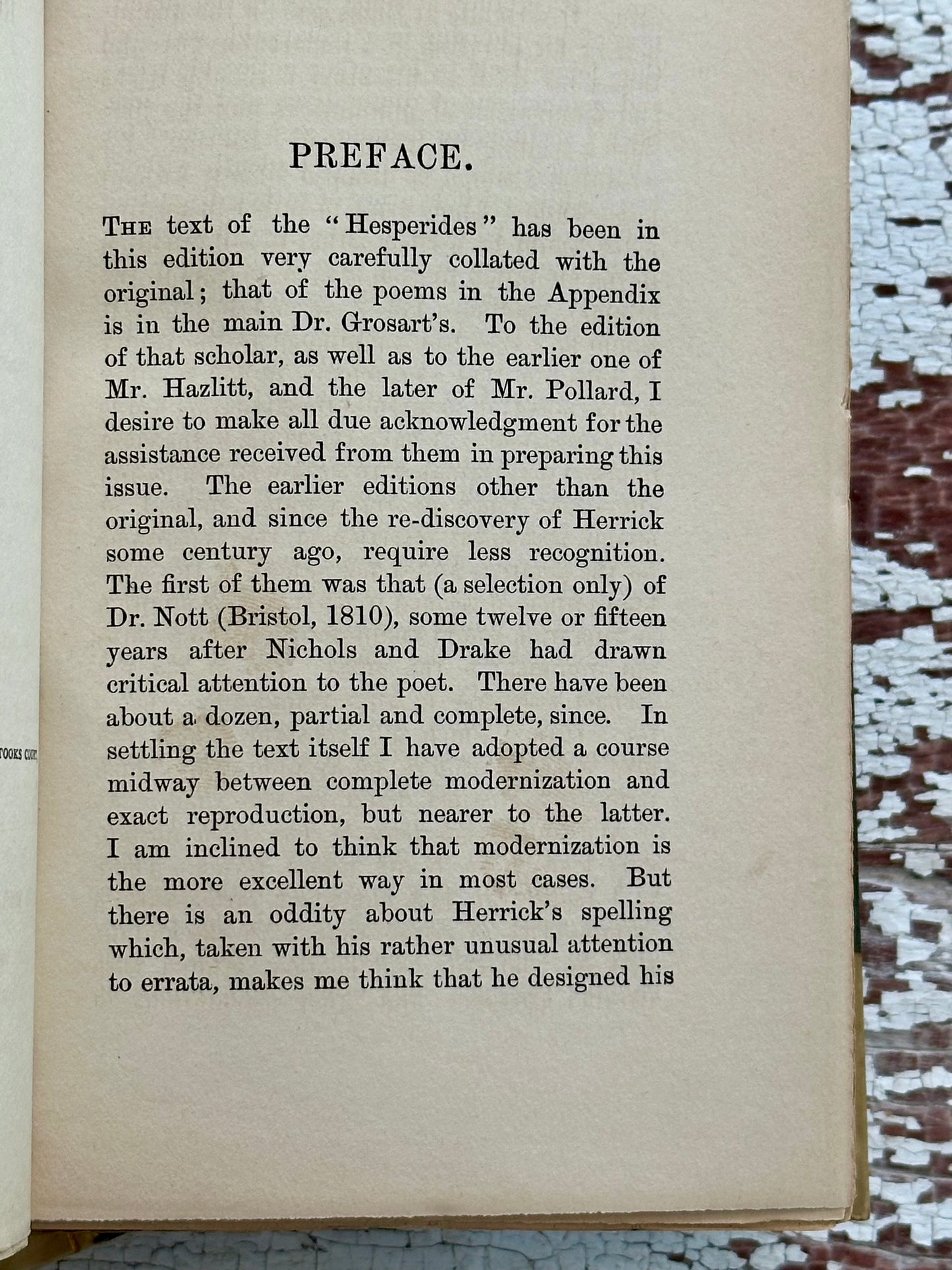 1893 The Poetical Works of Robert Herrick- Vellum