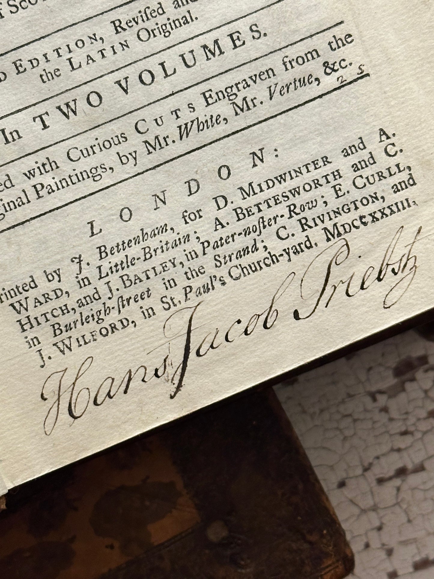 Very Rare-1733 Buchanan’s History of Scotland Book Set