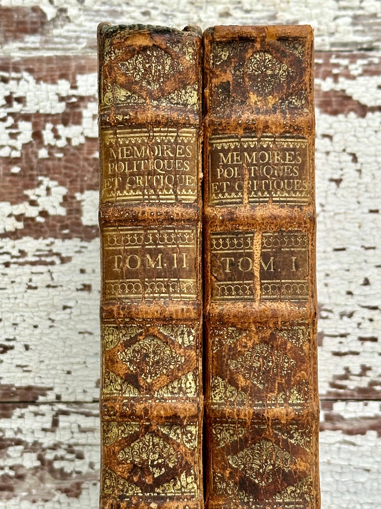 1722 French Leather Book Set