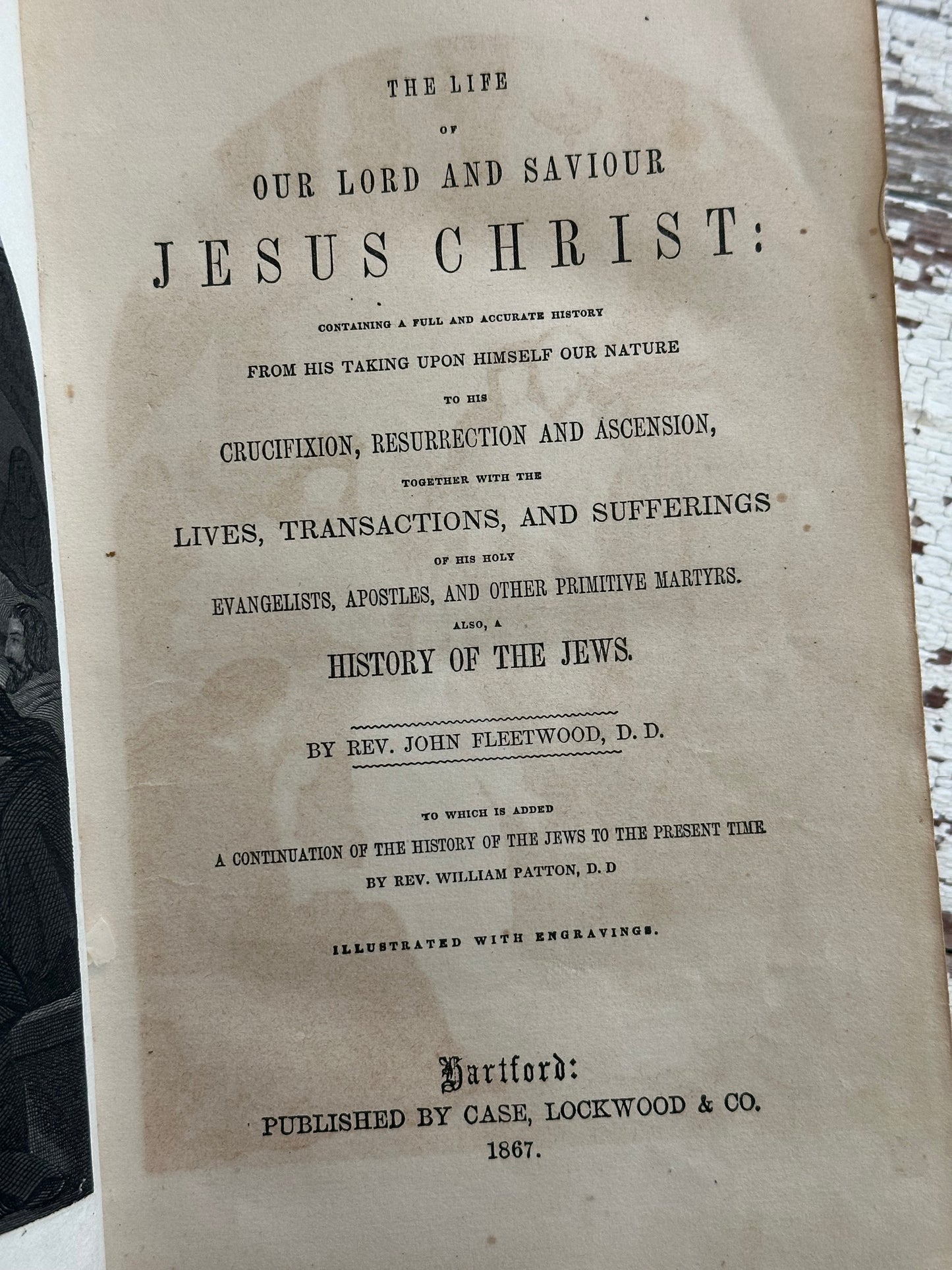 1867 Fleetwood’s Life of Christ Book