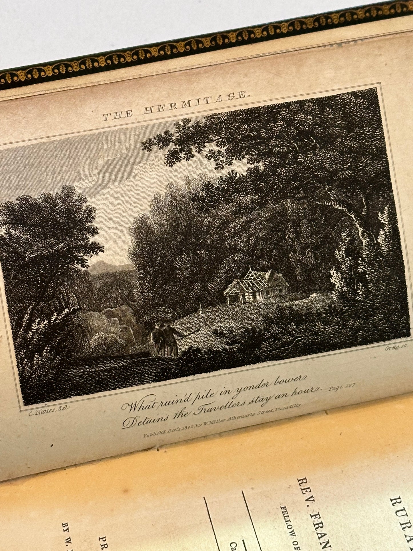 1808 Bidcombe Hill Poetry Book with Hidden Fore-edge Painting