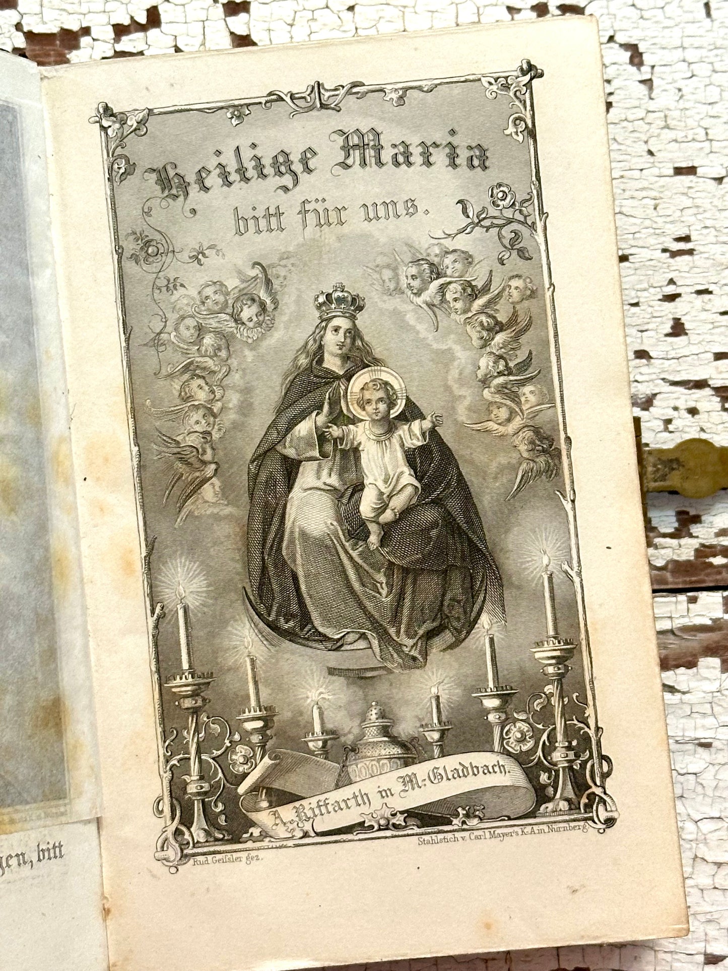 Rare• 1864 Holy Mary Devotional Book in German