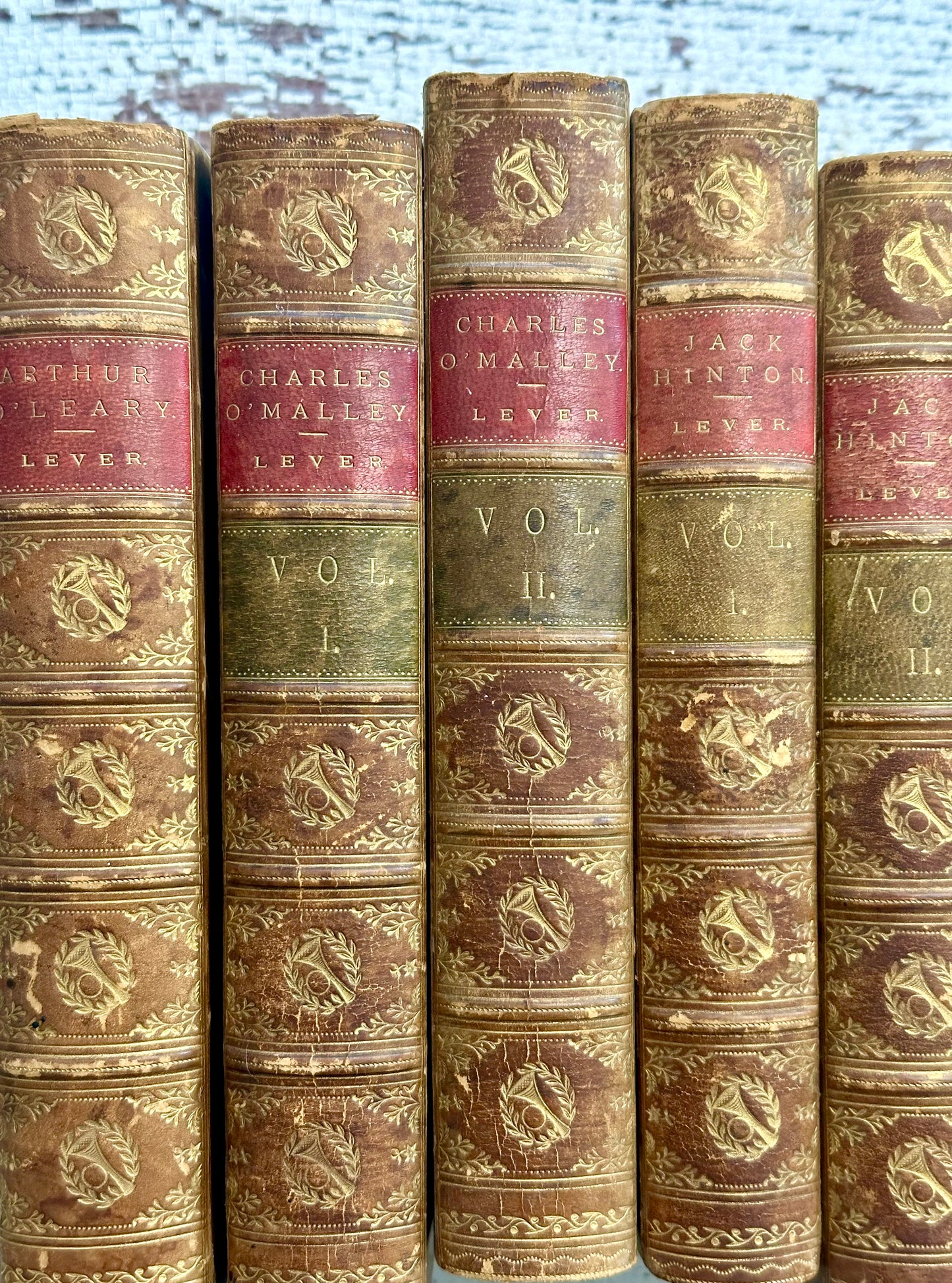 1892 The Military Novels of Charles Lever- Set of 9