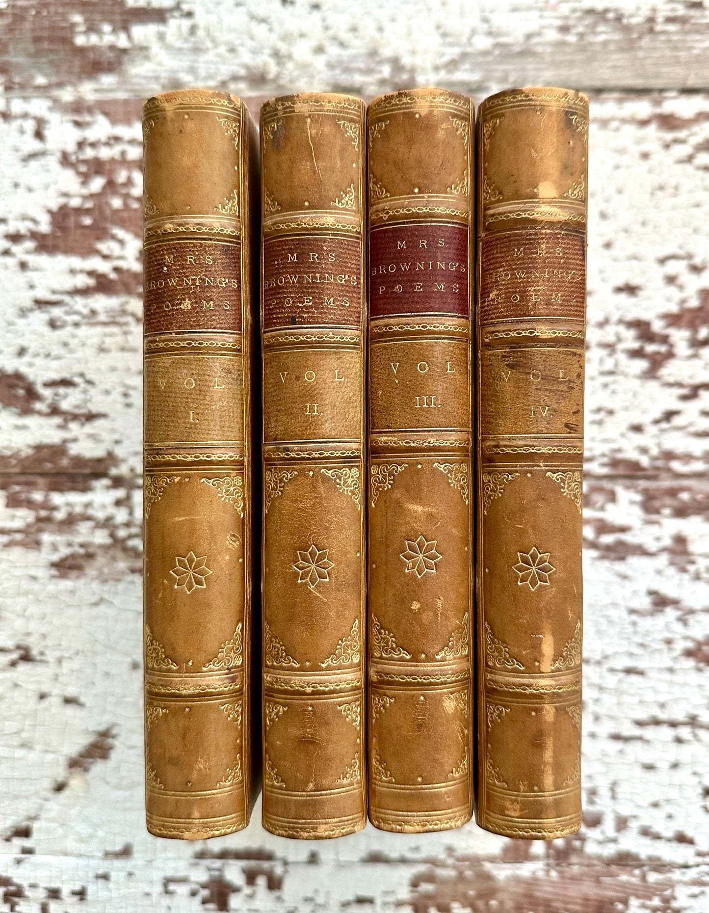 1885 The Poetical Works of Elizabeth Barrett Browning- Complete Set
