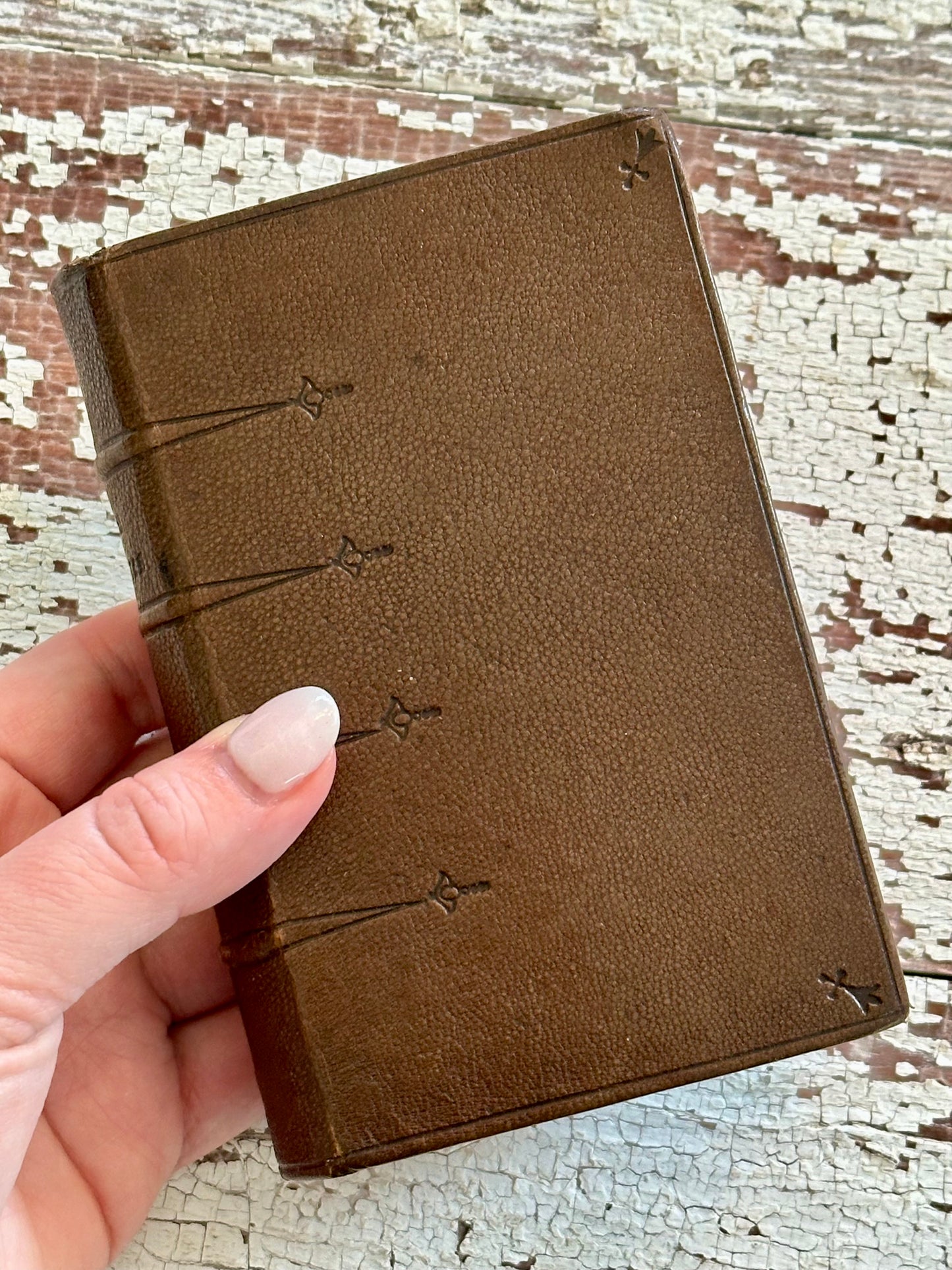 Rare 1862 French Prayer Book with Gauffered Edge- In French