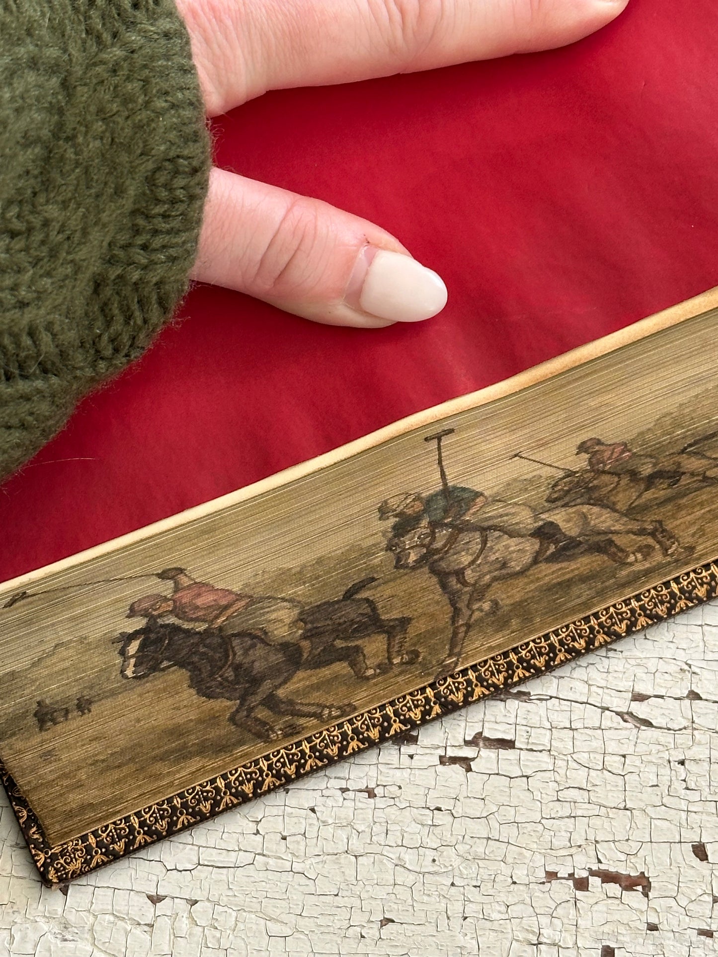 Rare 1857 The Course of Time Book With Hidden Fore-edge Painting