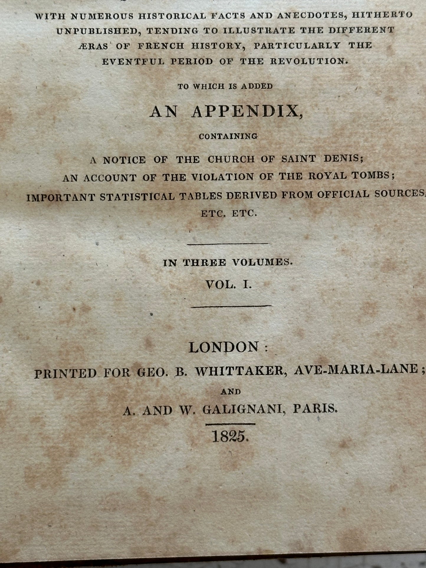 1825 The History of Paris Book Set