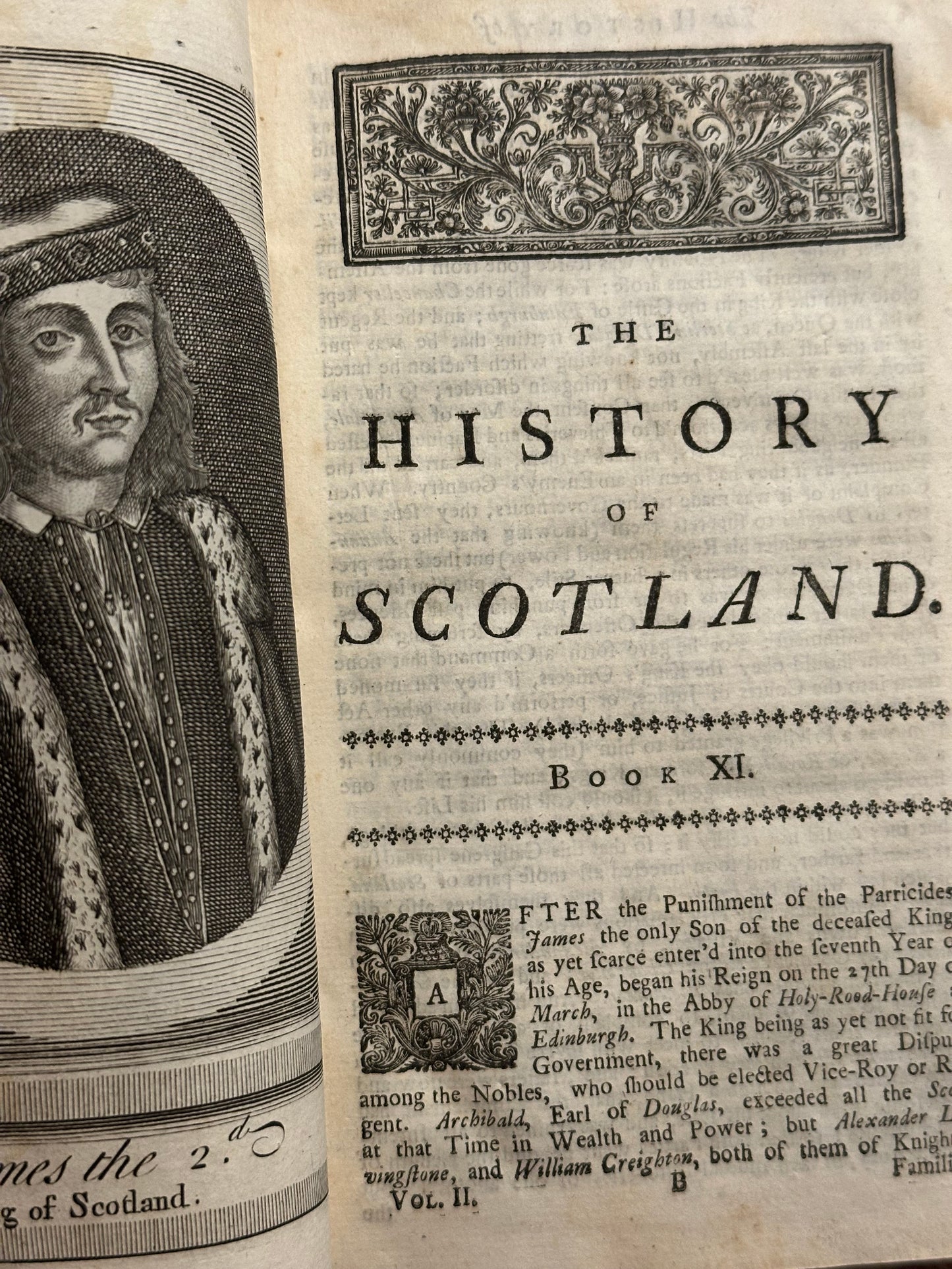 Very Rare-1733 Buchanan’s History of Scotland Book Set