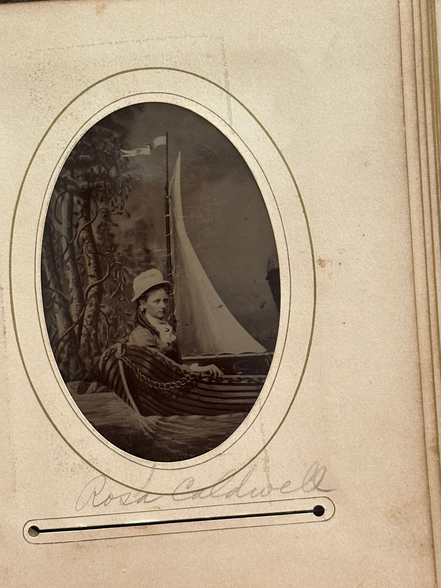 Antique Leather Photo Album Filled with Old Photographs & Tintypes