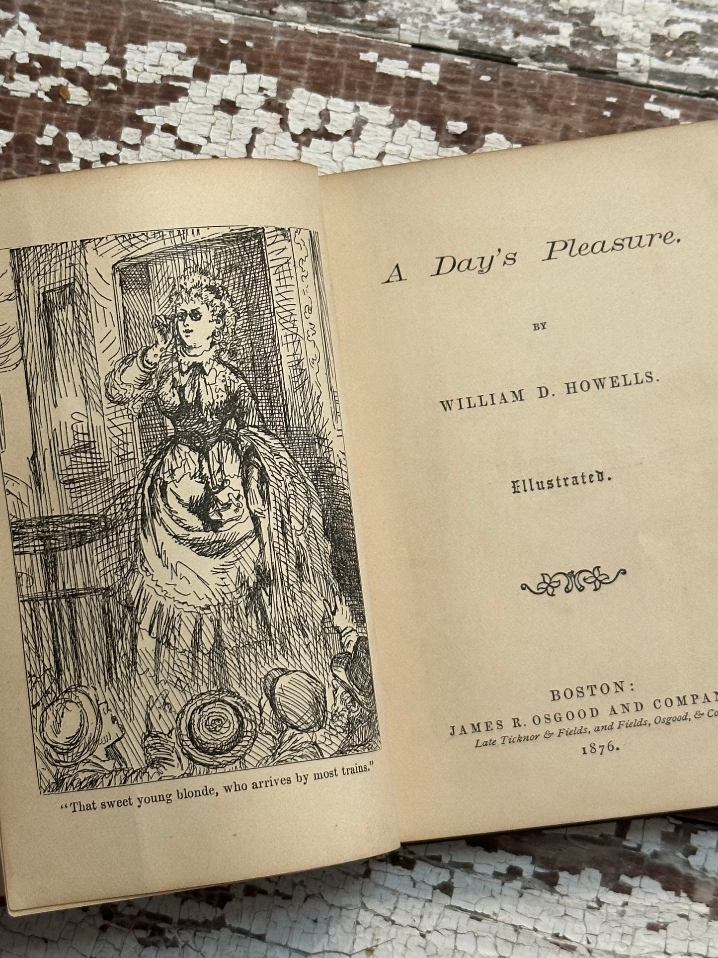 1876 A Days Pleasure Book- Pocket Size