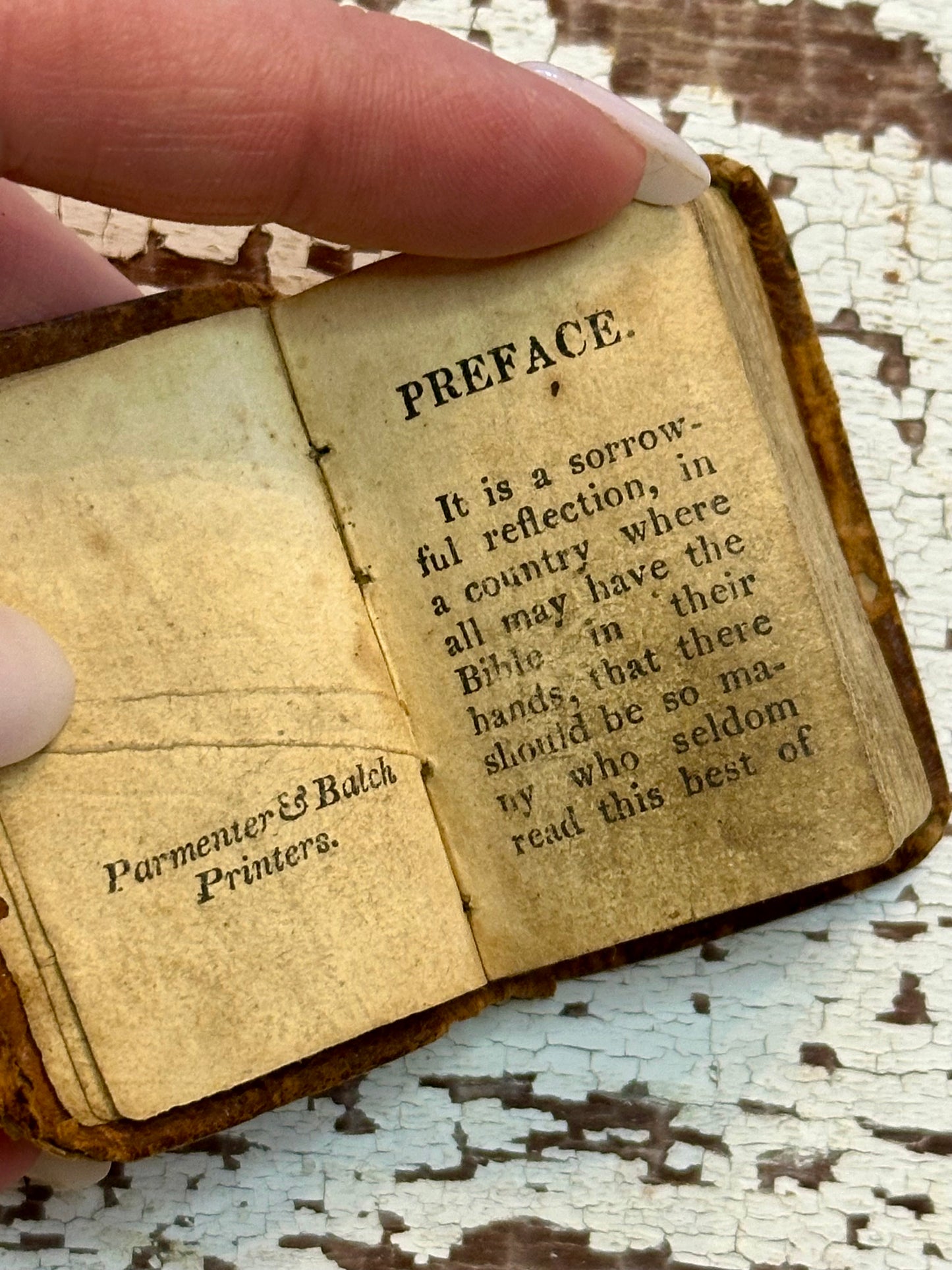 Rare- 1819 Micro History of the Bible Book