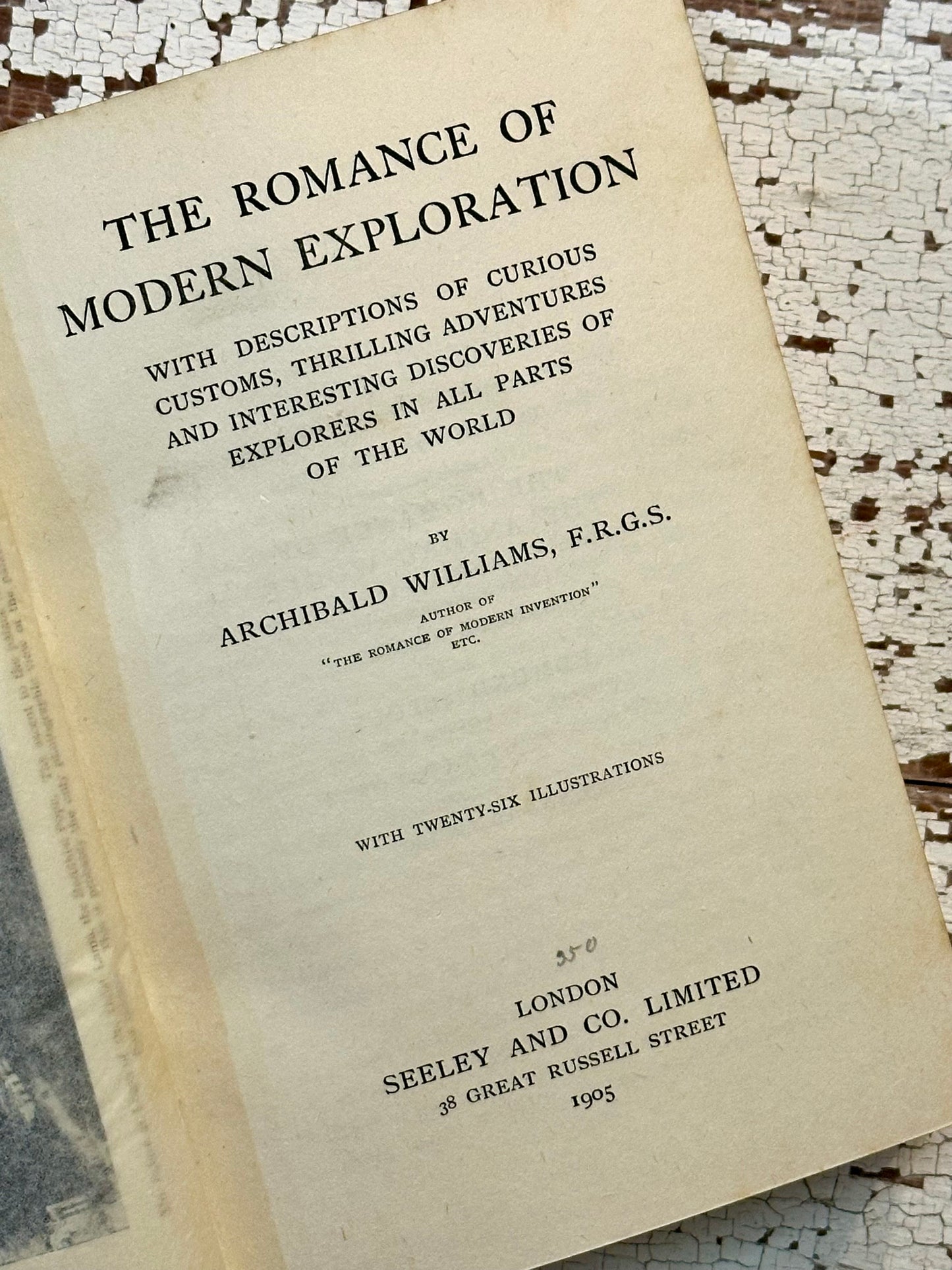 1905 Prized Binding-The Romance of Modern Exploration Book