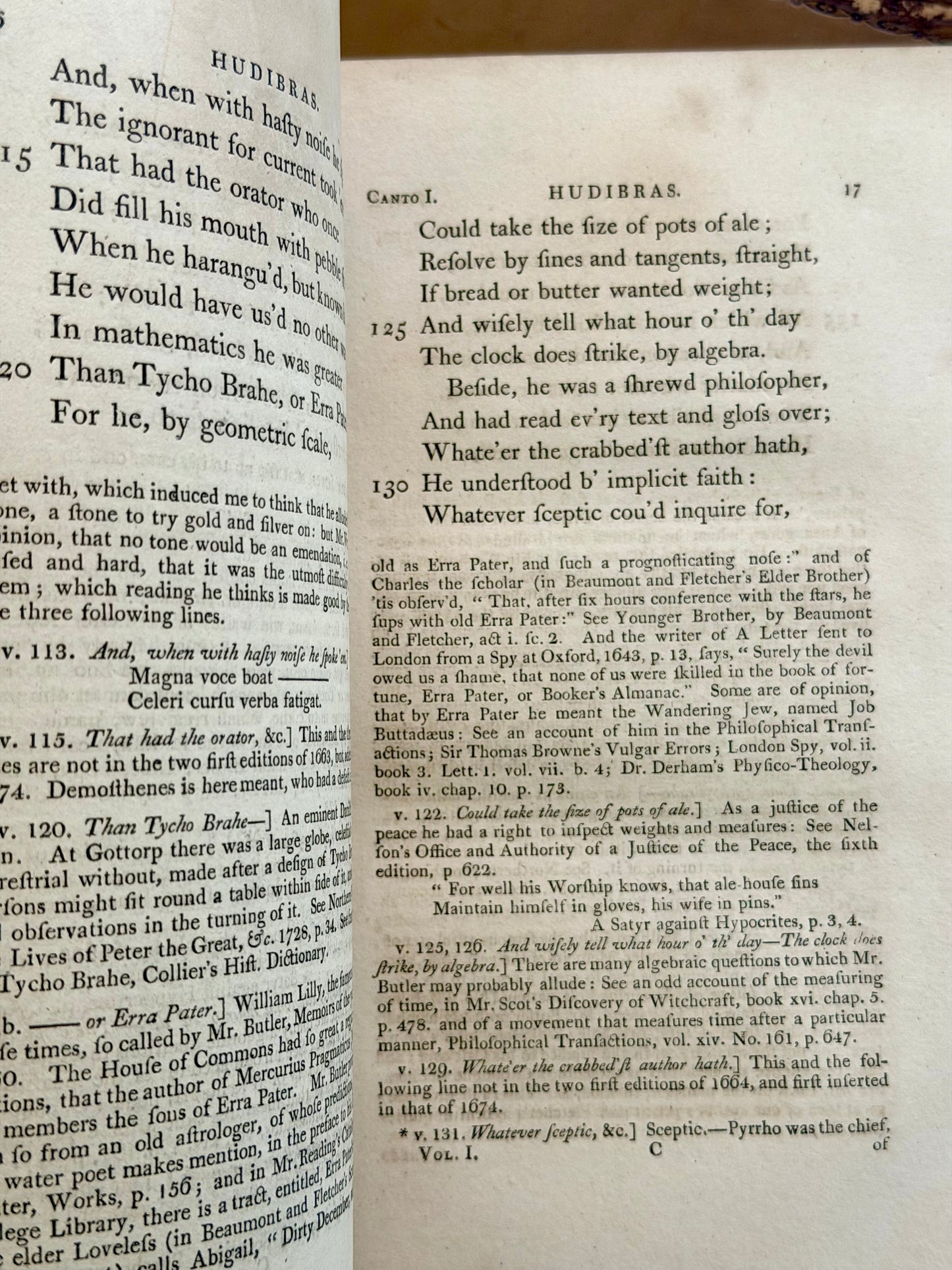 1801 Hudibras by Samuel Butler- Complete in Two Volumes