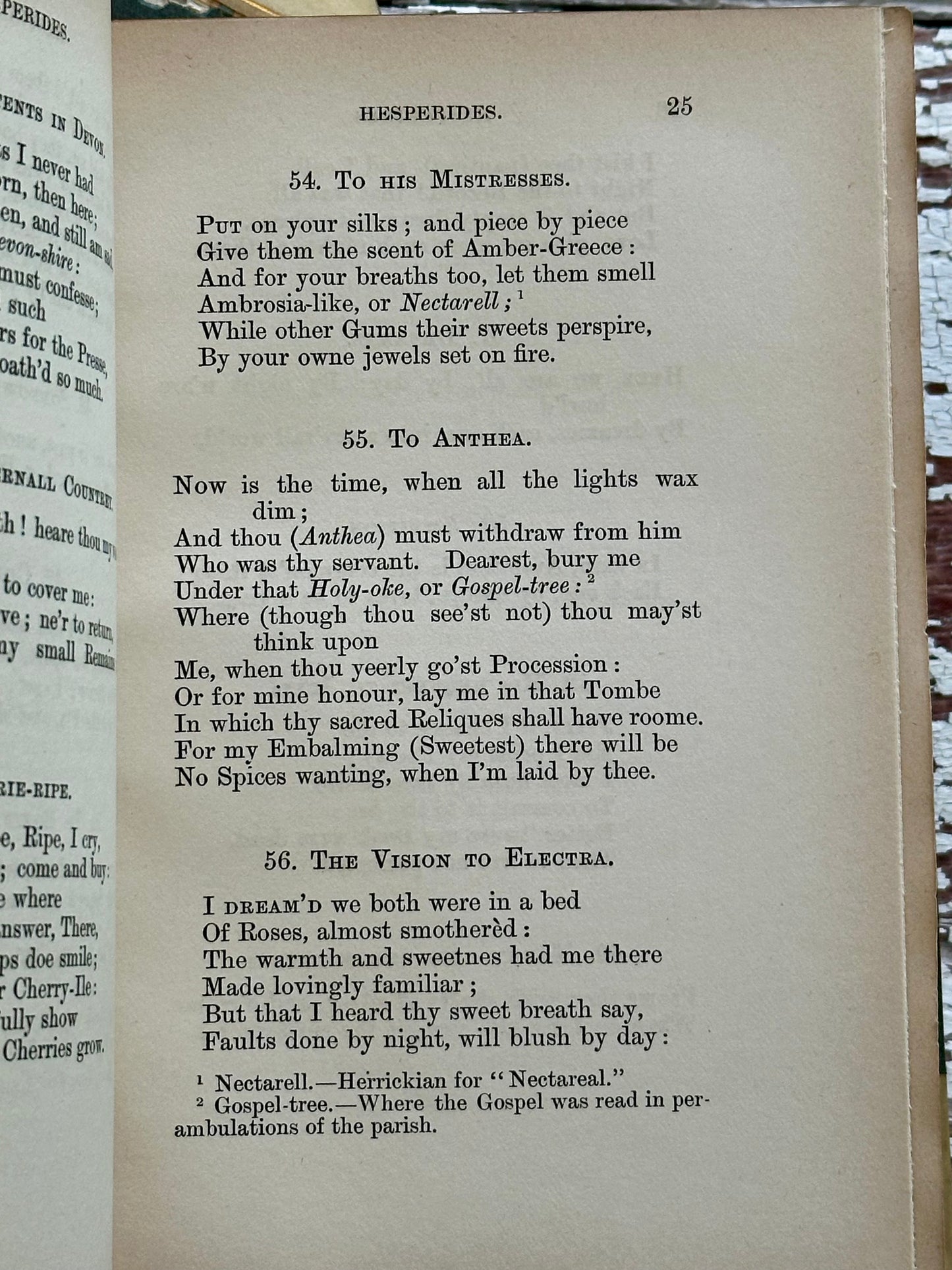 1893 The Poetical Works of Robert Herrick- Vellum