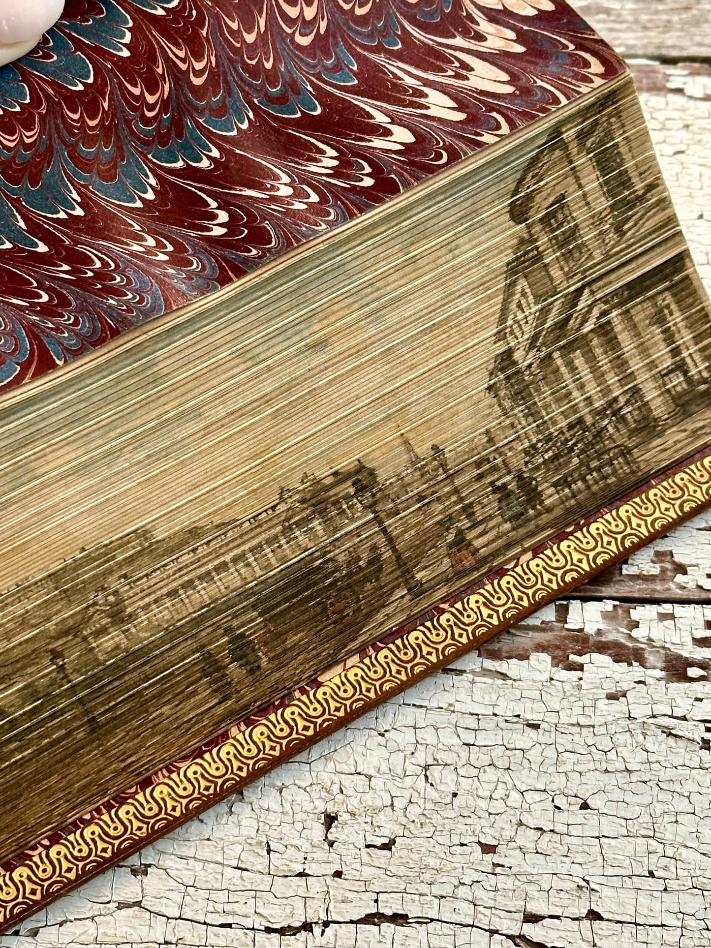 Rare-The Poetical Works of Sir Walter Scott with Hidden Fore-edge Painting