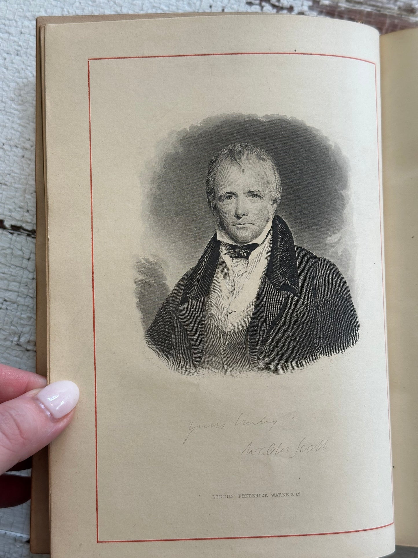 Rare-The Poetical Works of Sir Walter Scott with Hidden Fore-edge Painting