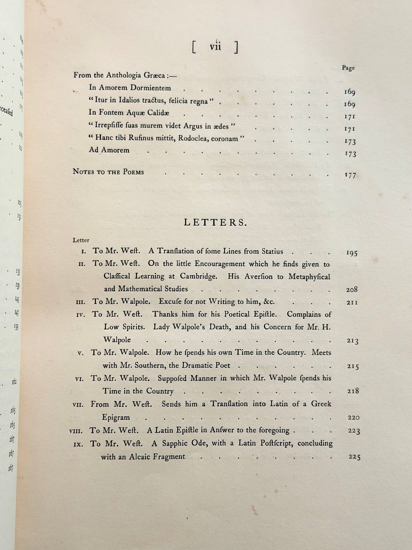 1879 Poems & Letters by Thomas Gray- Prized Binding