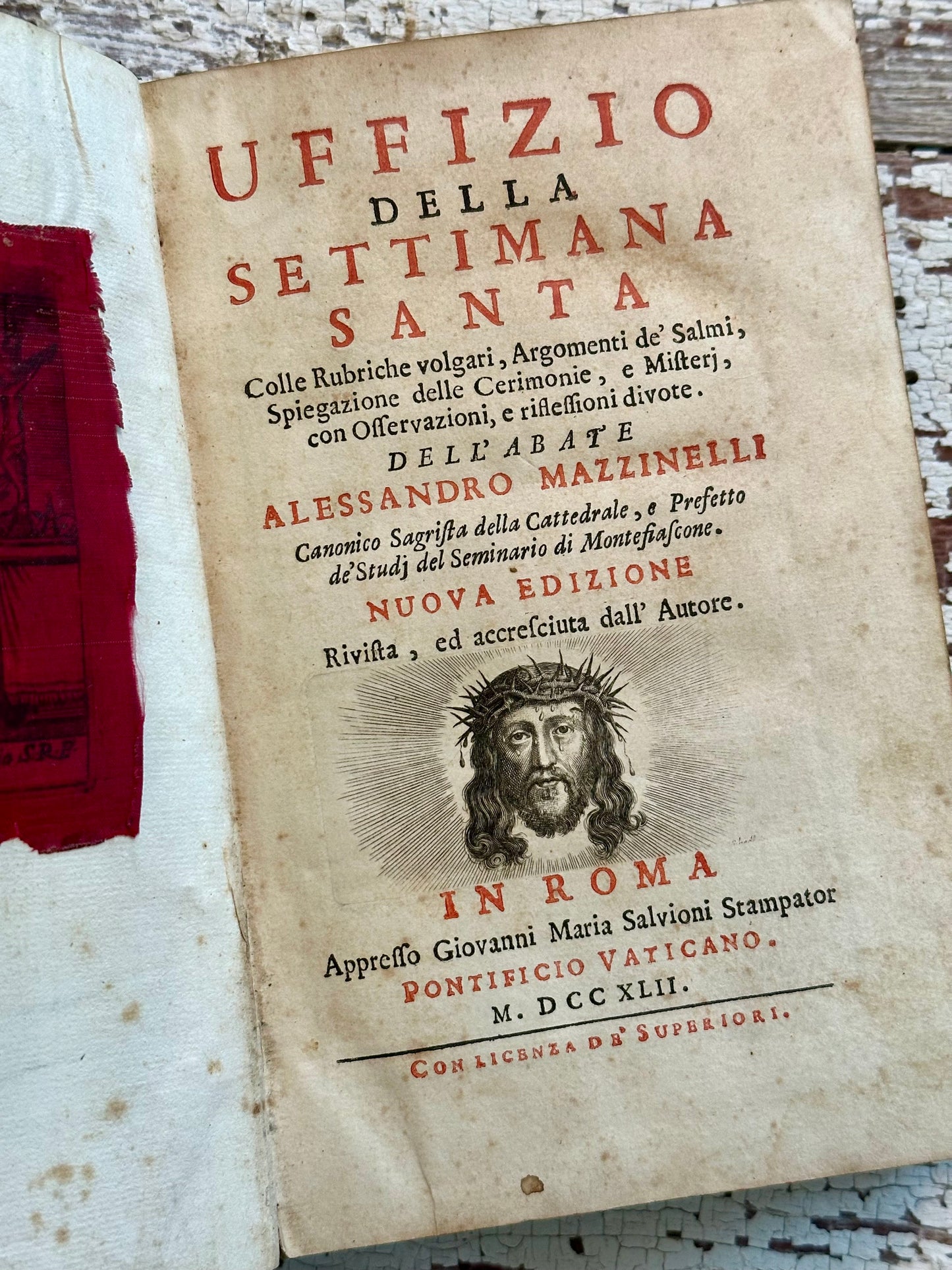 Rare- 1742 Office of the Holy Book in Italian