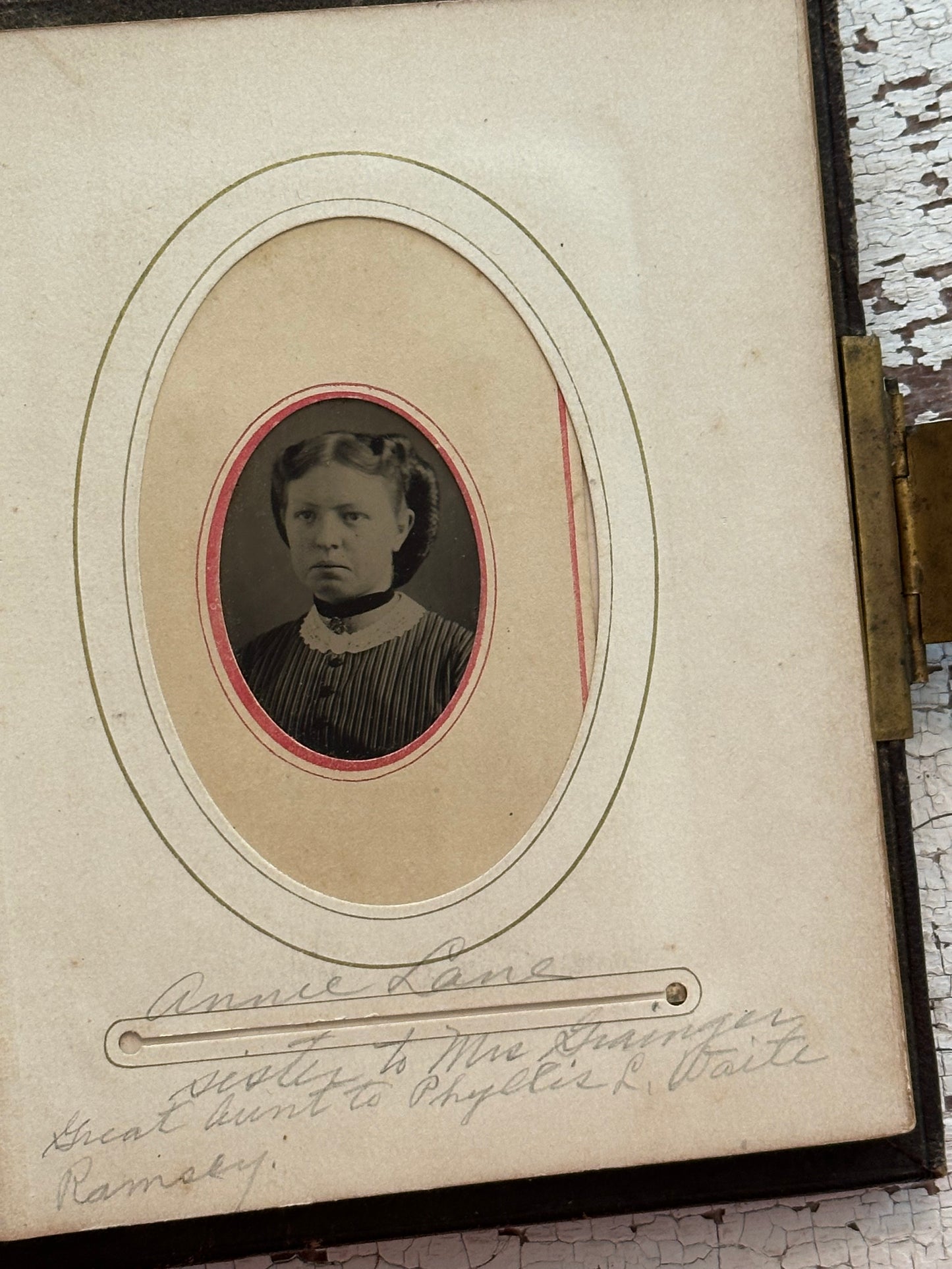 Antique Leather Photo Album Filled with Old Photographs & Tintypes