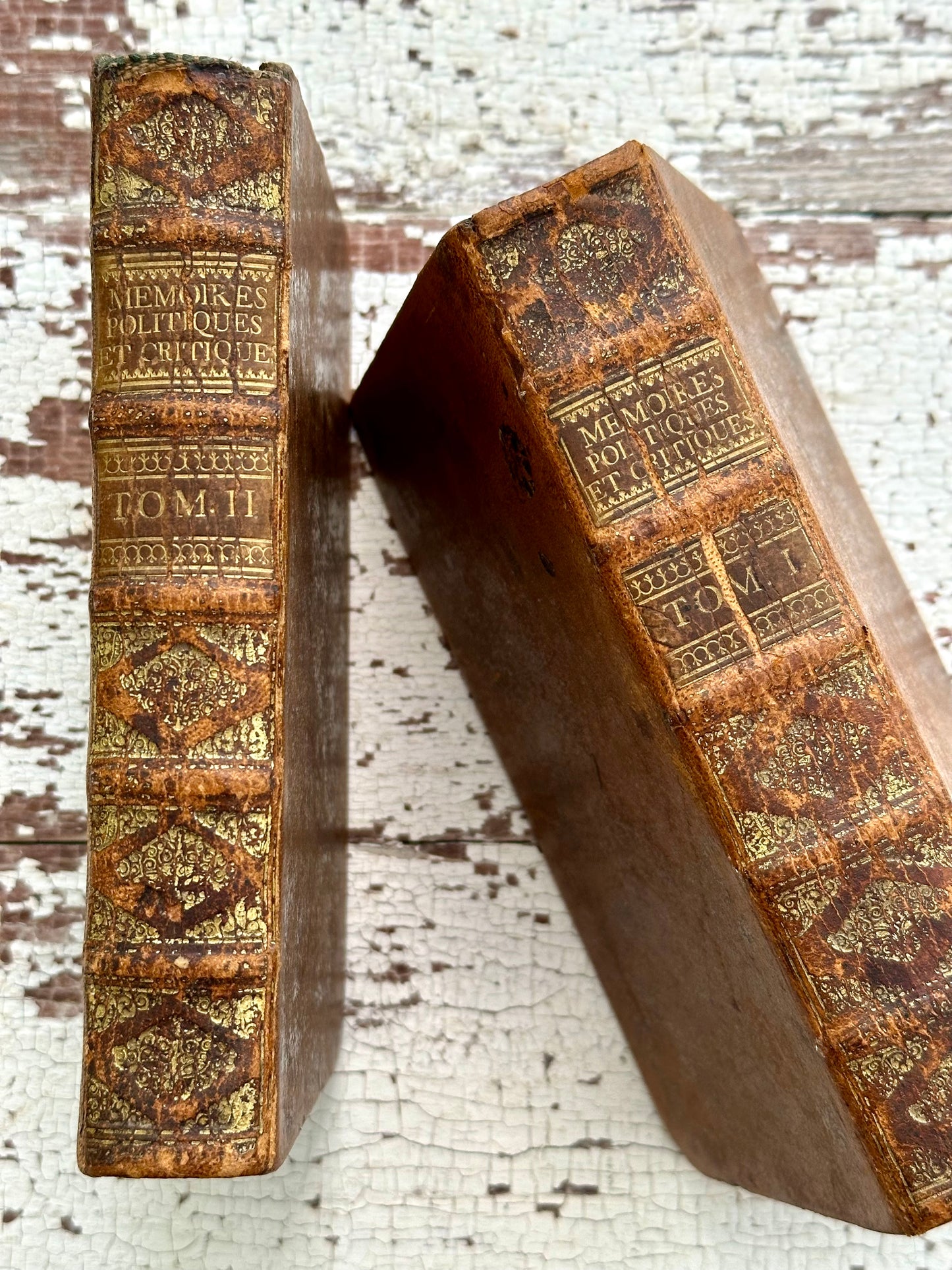 1722 French Leather Book Set
