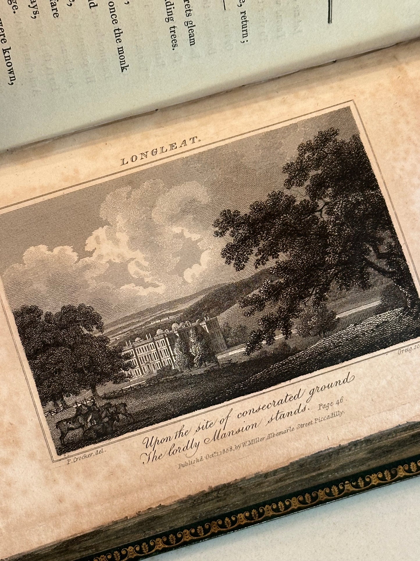 1808 Bidcombe Hill Poetry Book with Hidden Fore-edge Painting