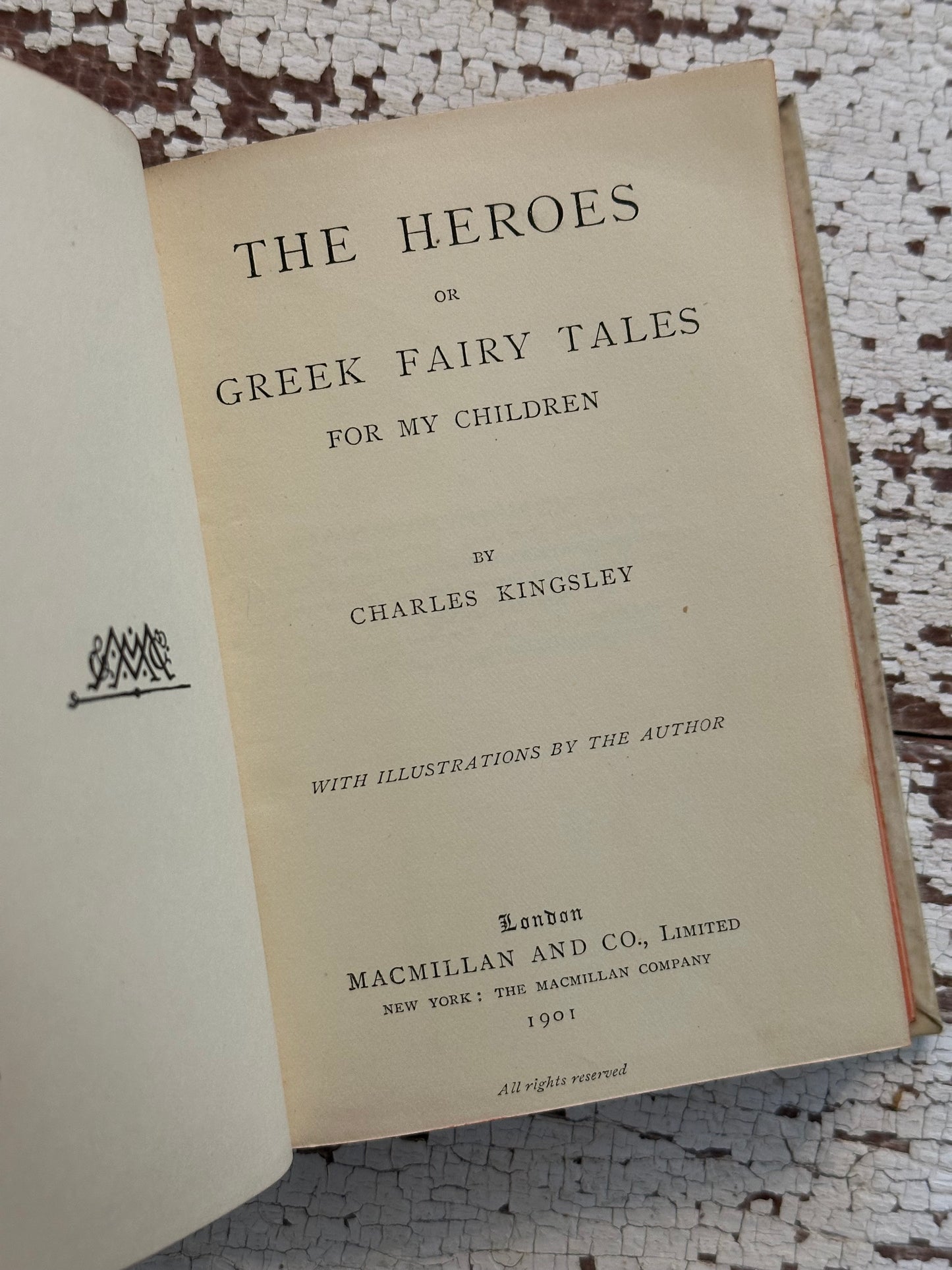 1901 The Heroes or Greek Fairy Tales- Full Vellum Prized Binding
