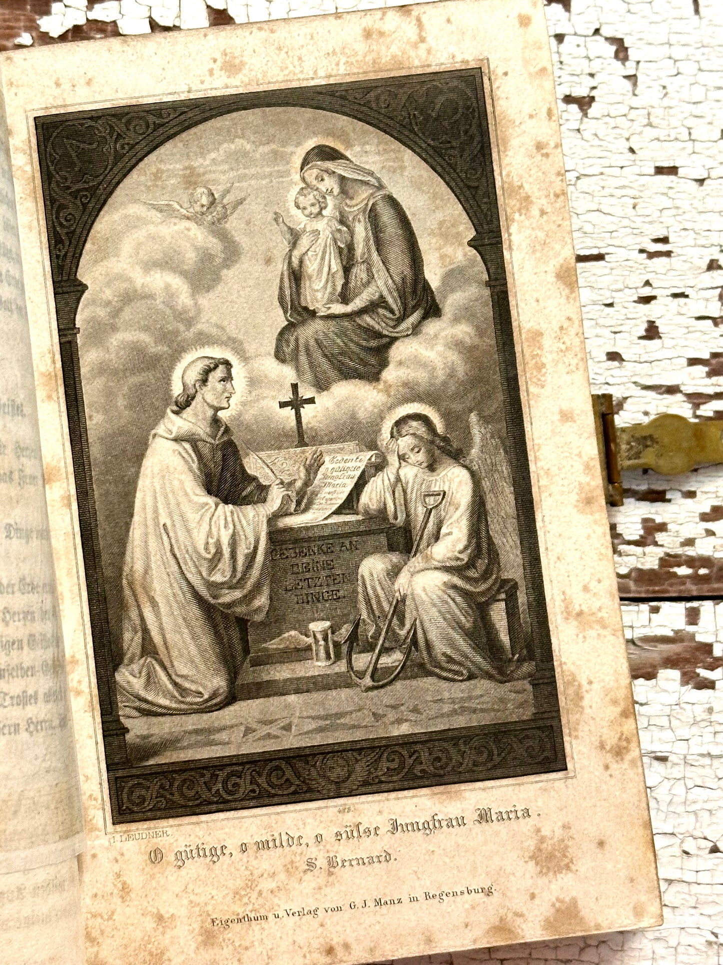 Rare• 1864 Holy Mary Devotional Book in German