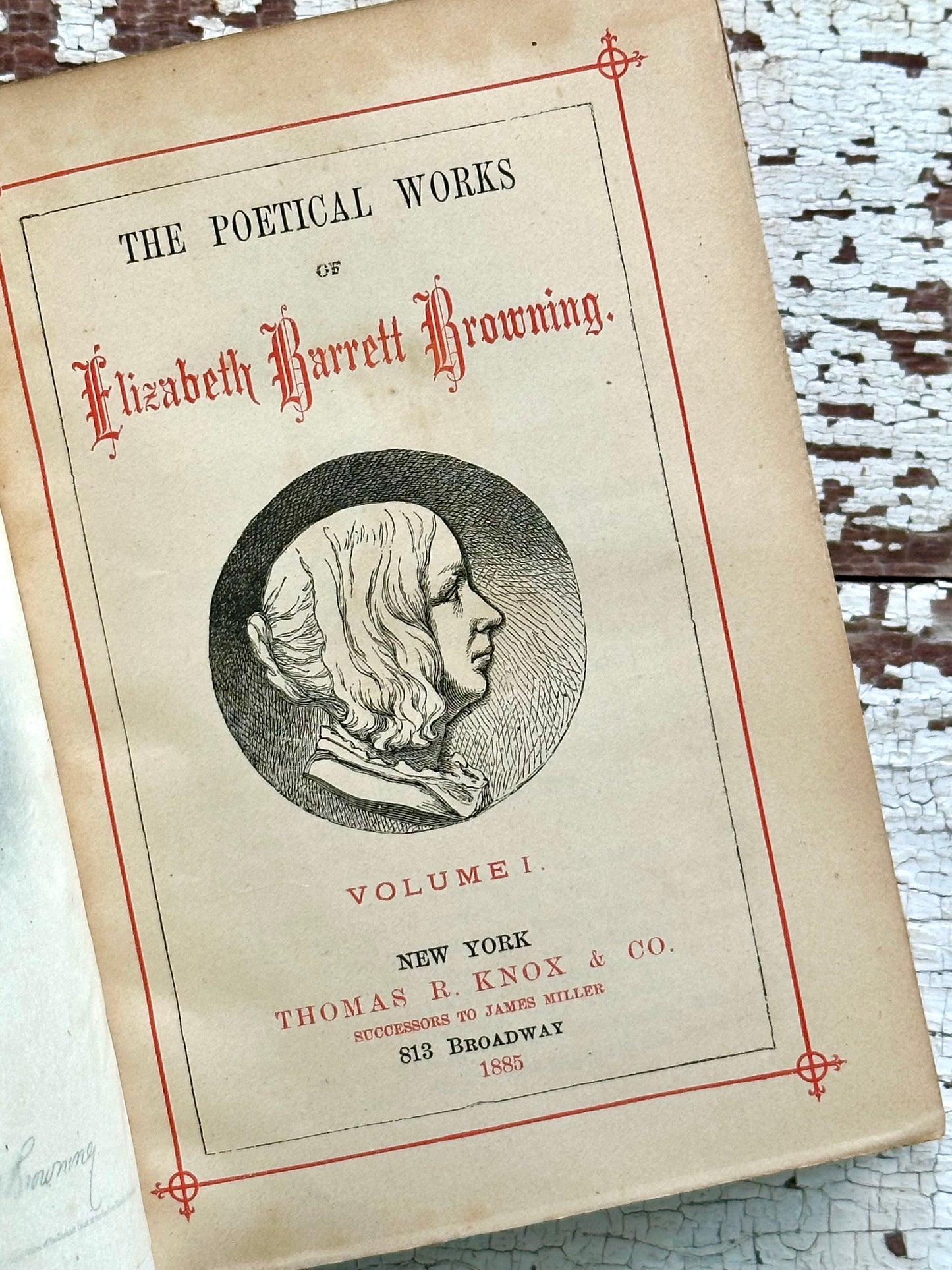 1885 The Poetical Works of Elizabeth Barrett Browning- Complete Set